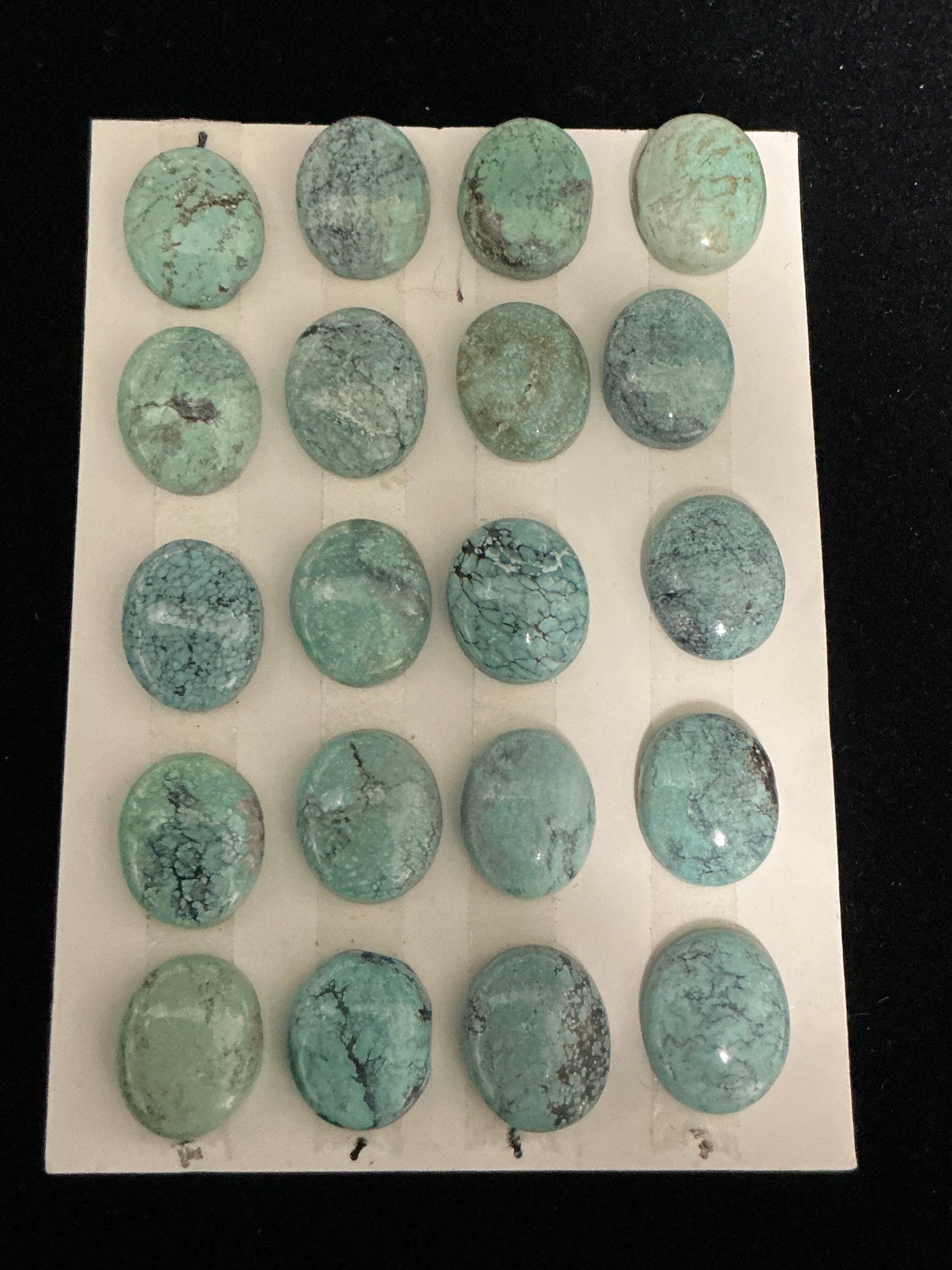 Turquoise Cabochon Card. Lot 40