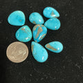 50 CARATS PERSIAN TURQUOISE CABOCHONS Lot 10