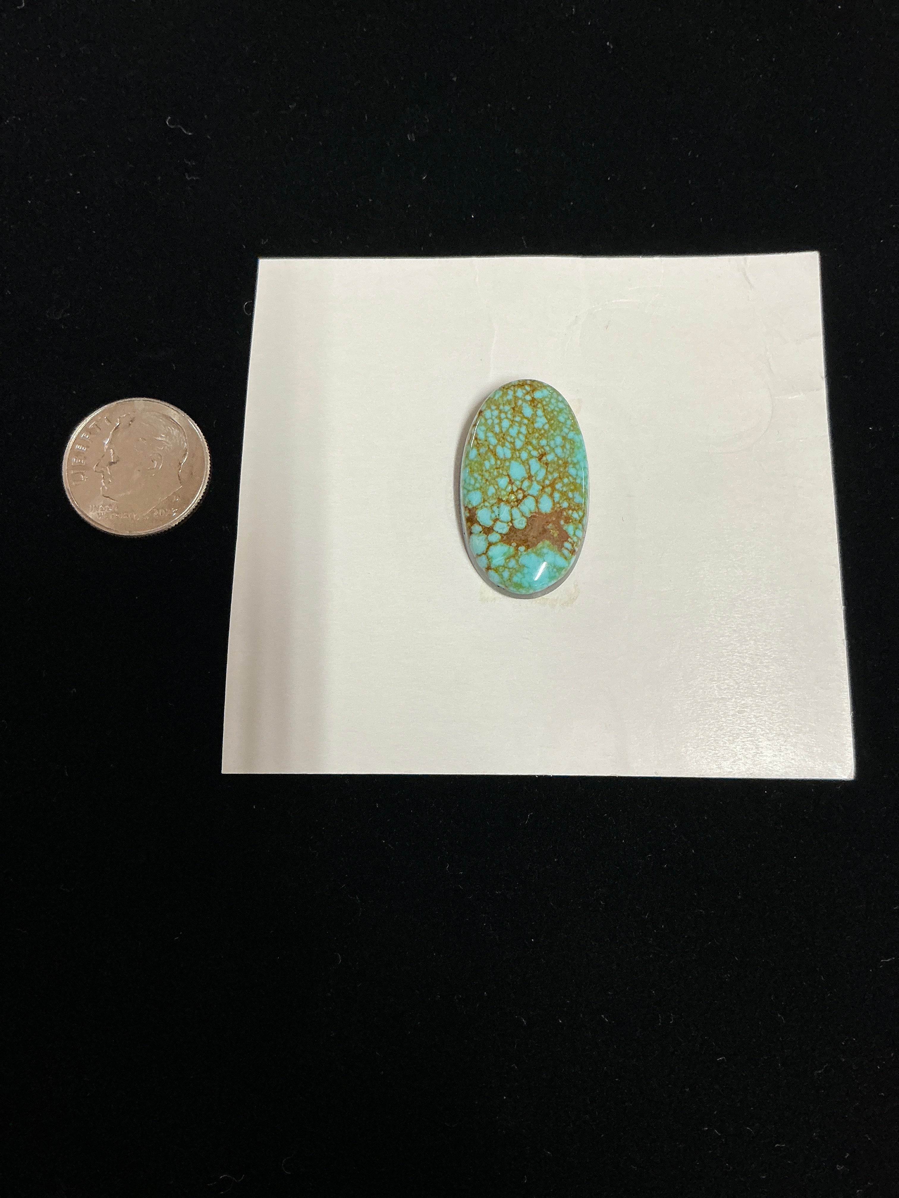 # 8 TURQUOISE ~17 CARATS CABOCHON CARD. LOT 6. $45