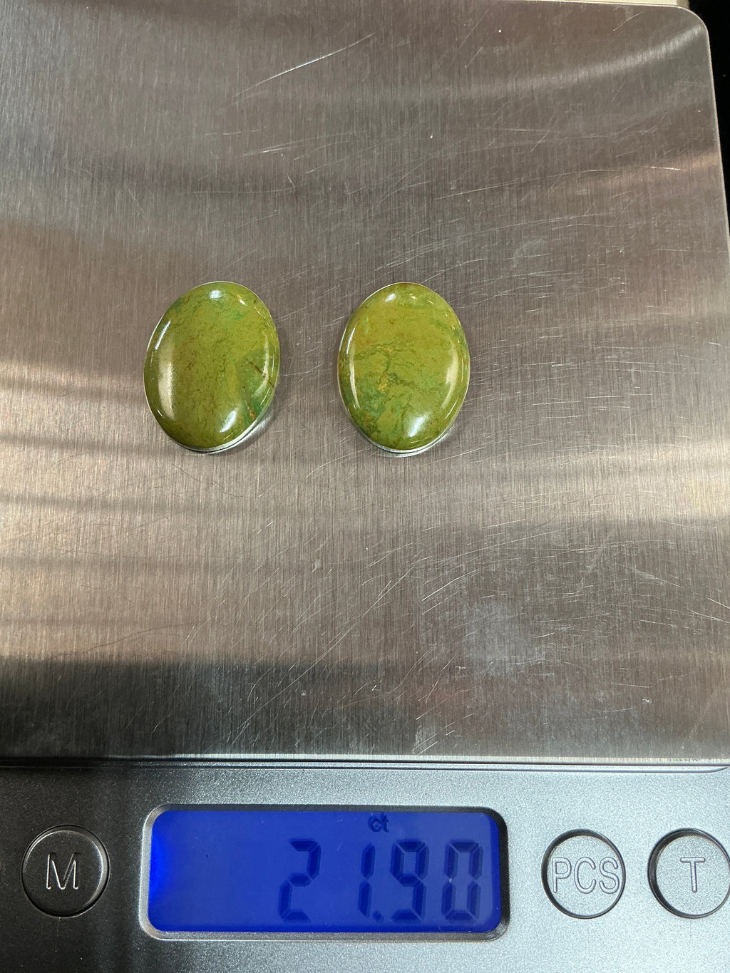 King Manassa Turquoise Cabochons. ~22 Carats. Lot 5. $33