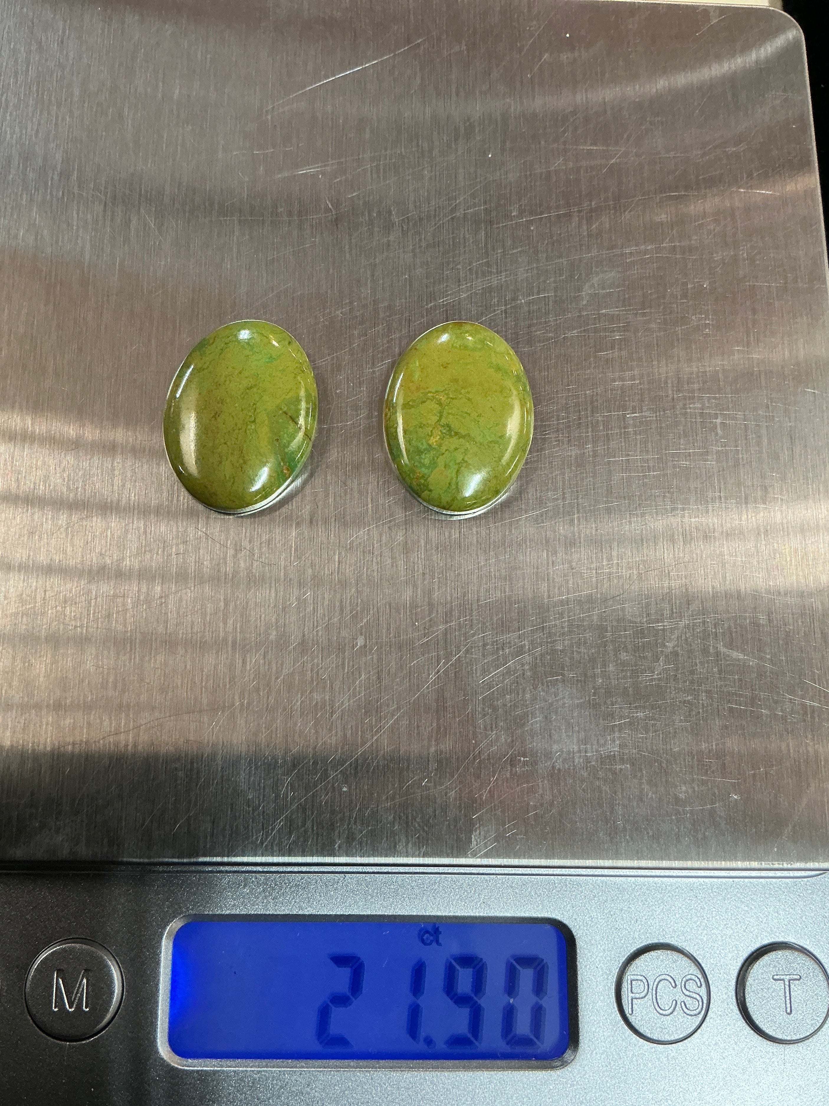 King Manassa Turquoise Cabochons. ~32 Carats. Lot 6. $48