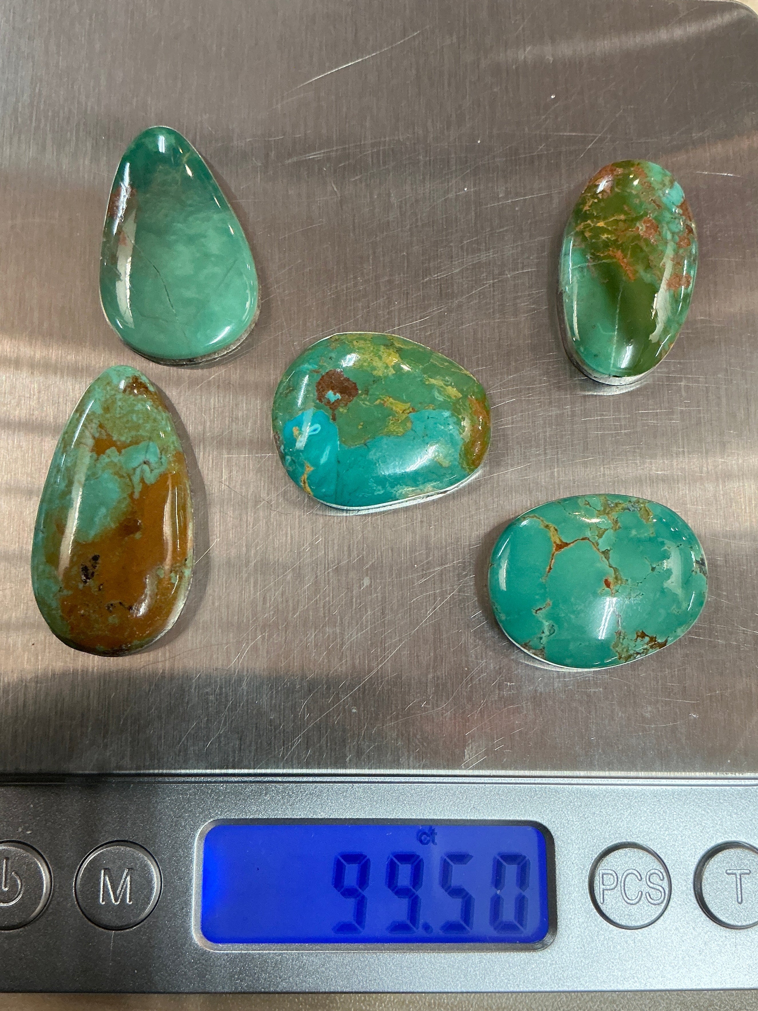 King Manassa Turquoise Cabochons. ~100 Carats. Lot 3. $149