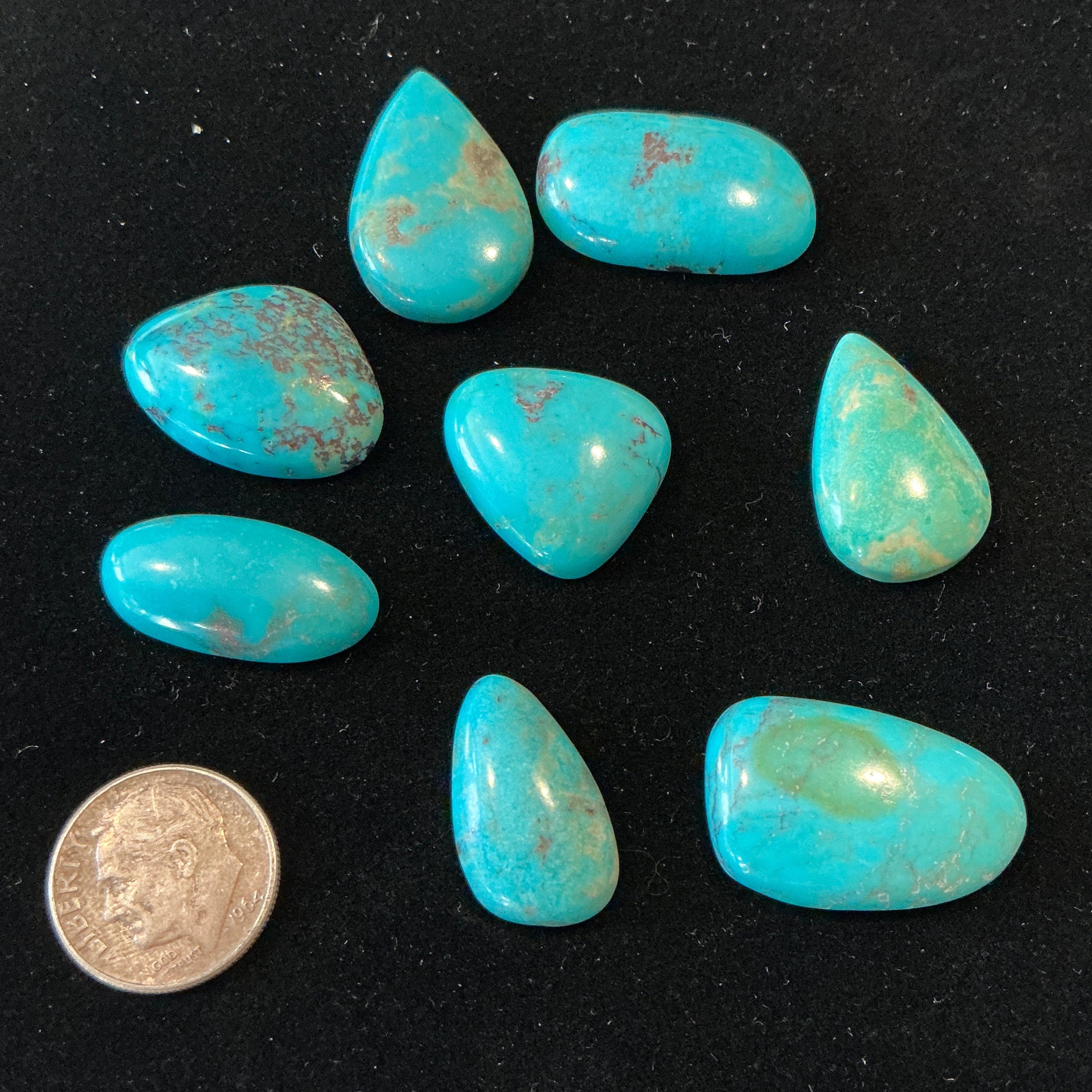 Freeform Turquoise Cabochons. ~100 Carats. Lot 5. $89