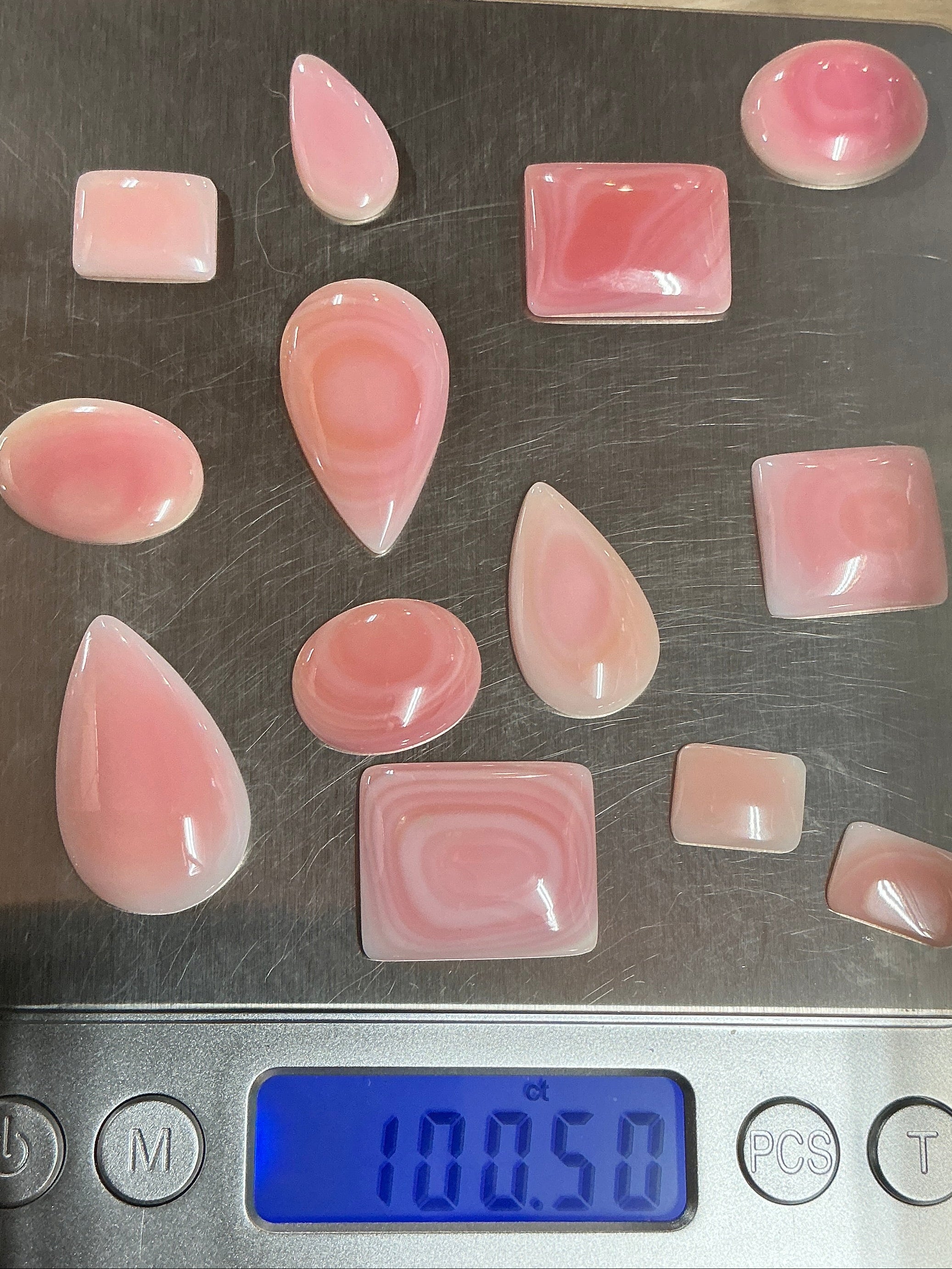 Pink Conch Cabochons ~100 Carats. Lot 6. $79