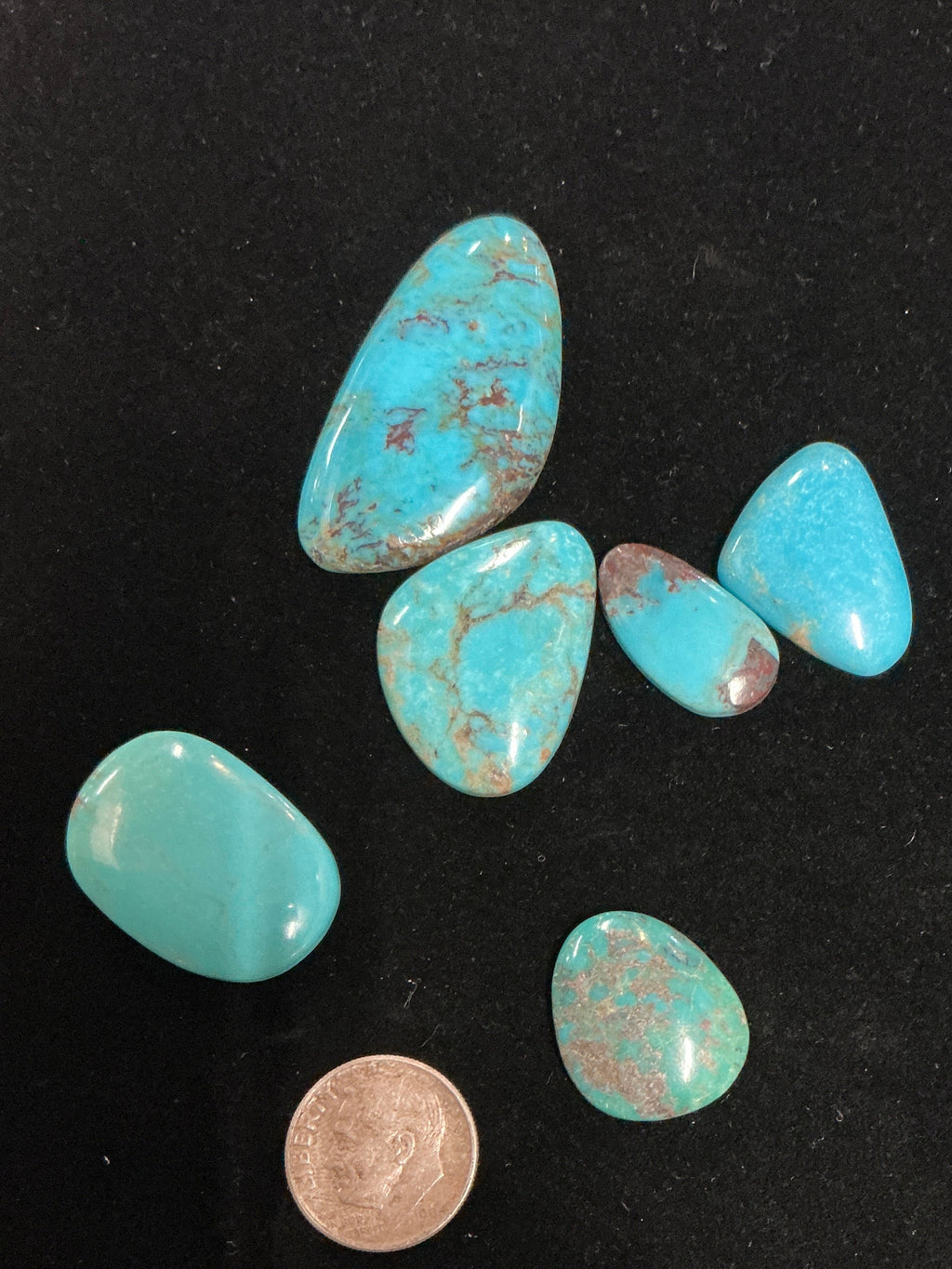 Turquoise Freeform Cabochons. 100 Carats. Lot 2. $89