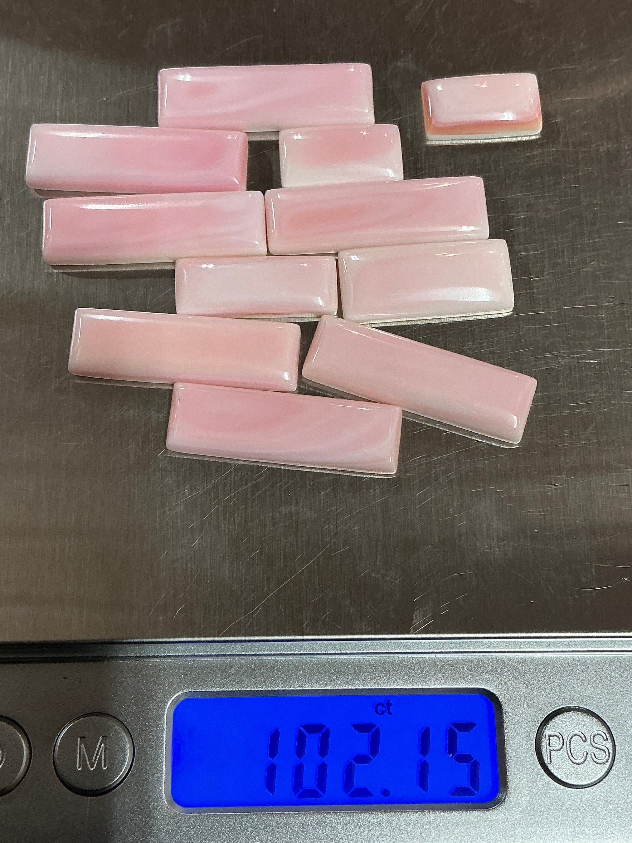 100 CTS PINK CONCH CABOCHONS Lot 3