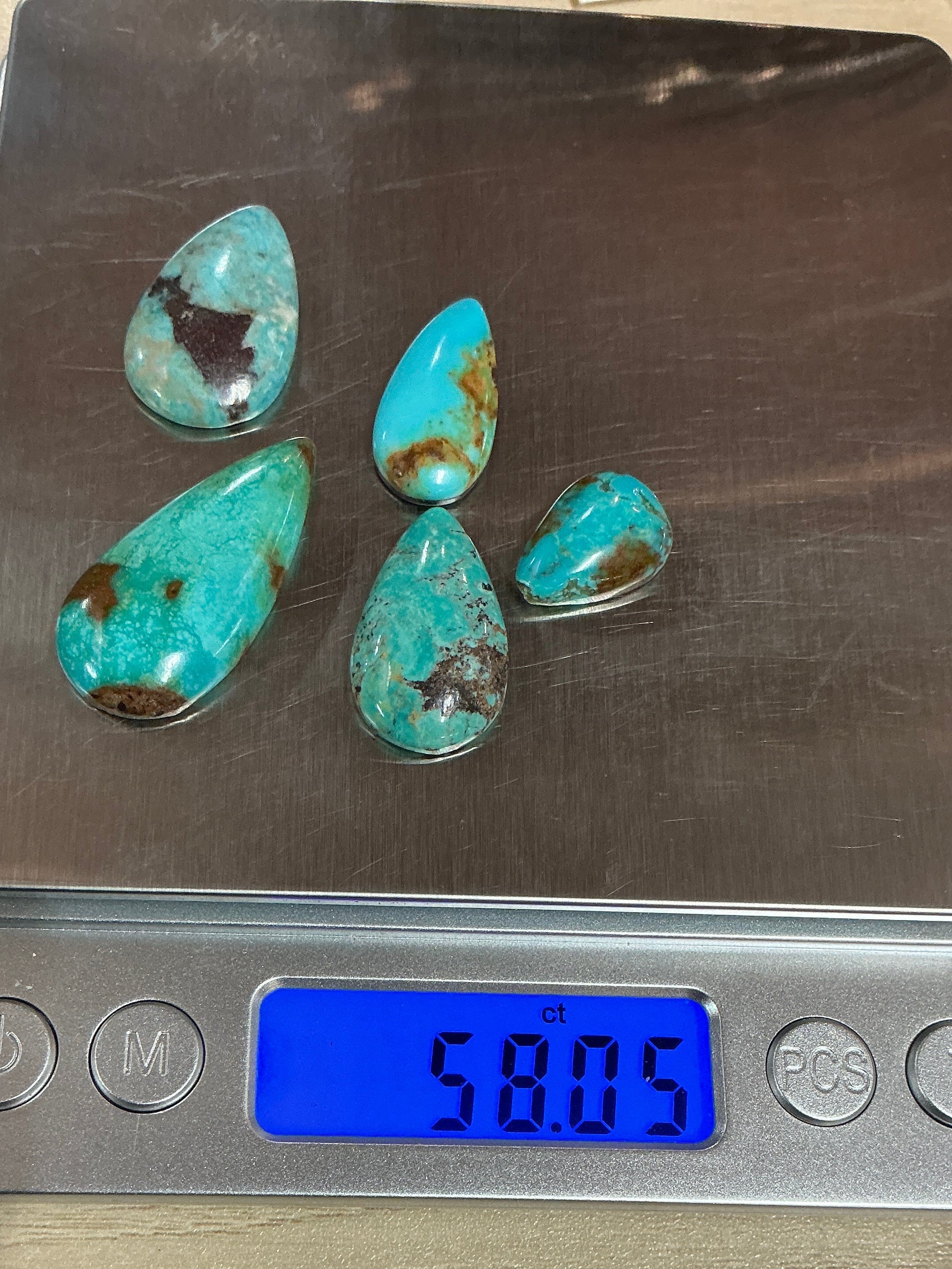 AJAX Turquoise Cabochons ~58 CARATS. LOT 3. $52