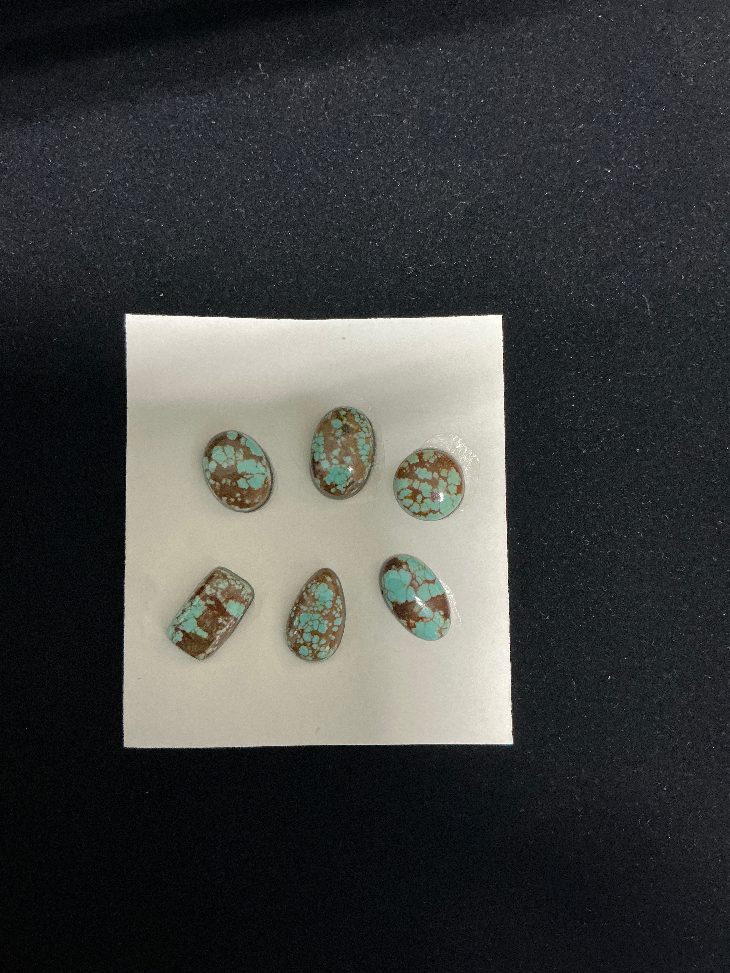 #8 Turquoise Cabochon Card. Lot 18