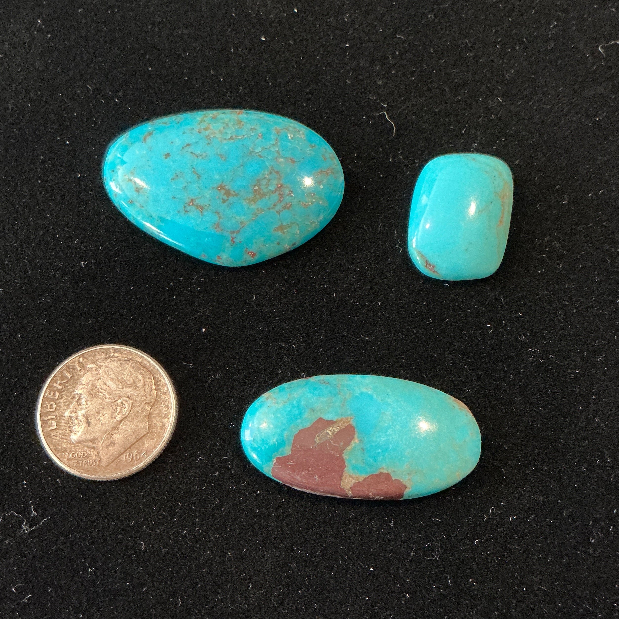 Freeform Turquoise Cabochons. ~50 Carats. Lot 3. $49