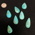 100 CTS Pear Shaped Turquoise Cabochons. Lot 12