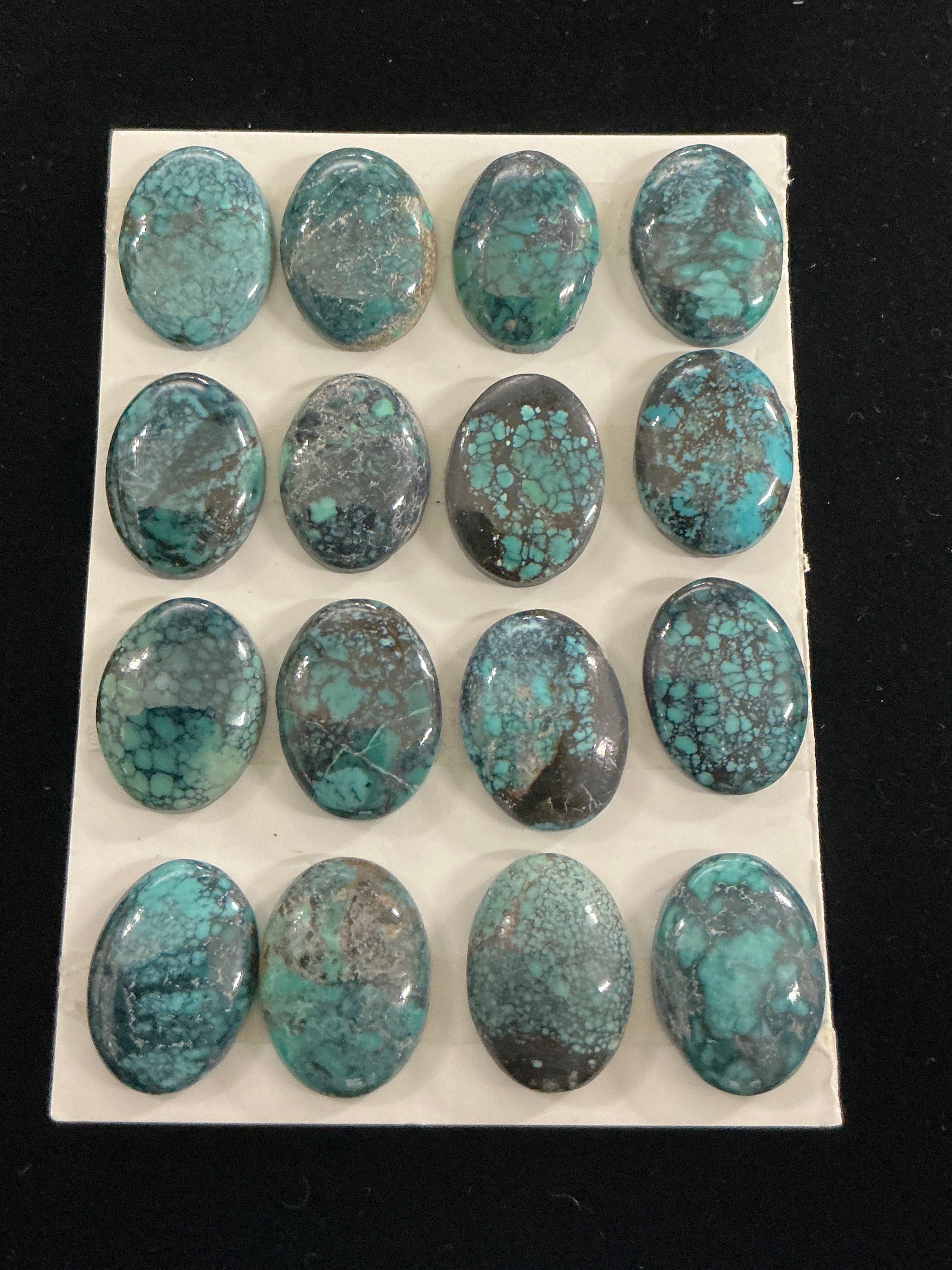 Lot of 16 (12x15) Turquoise Cabochons Lot 5