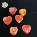 100 CTS SPINY OYSTER CABOCHONS HEARTS Lot 8