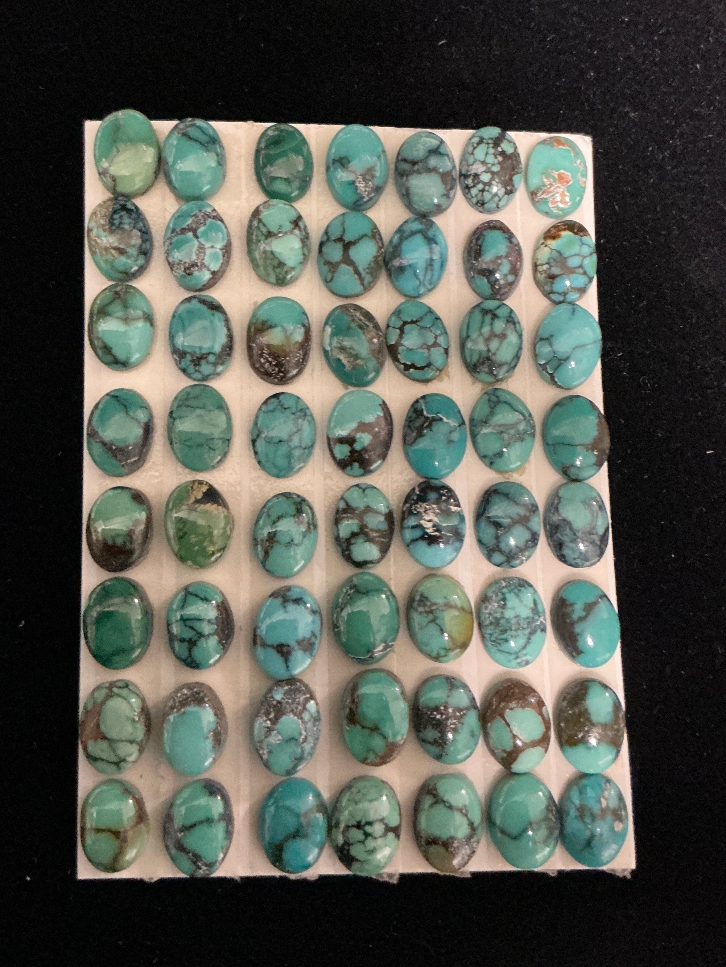 Turquoise Cabochon Card. Lot 38