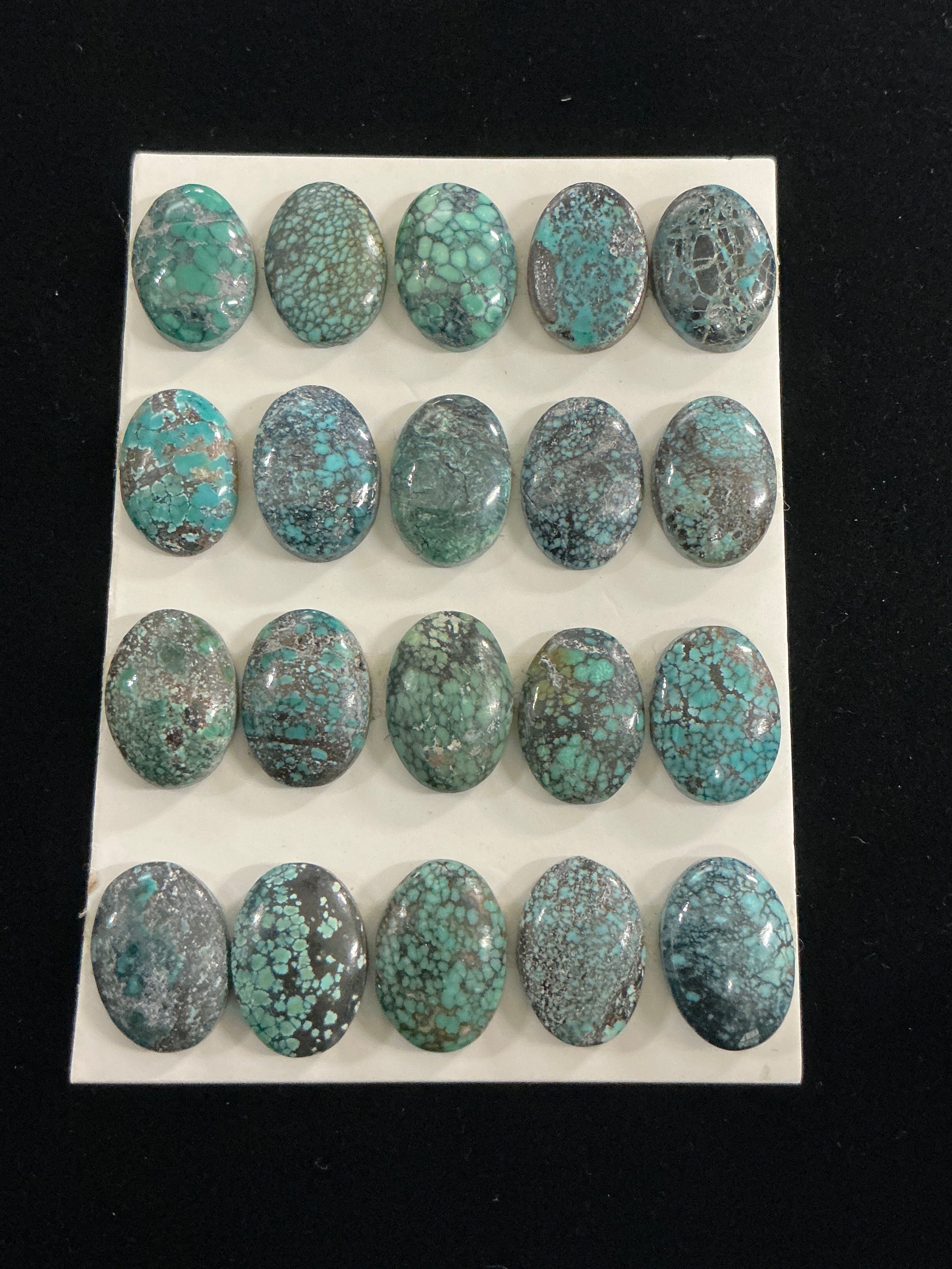 Lot of 20 (10x14) Turquoise Cabochons.Lot 4