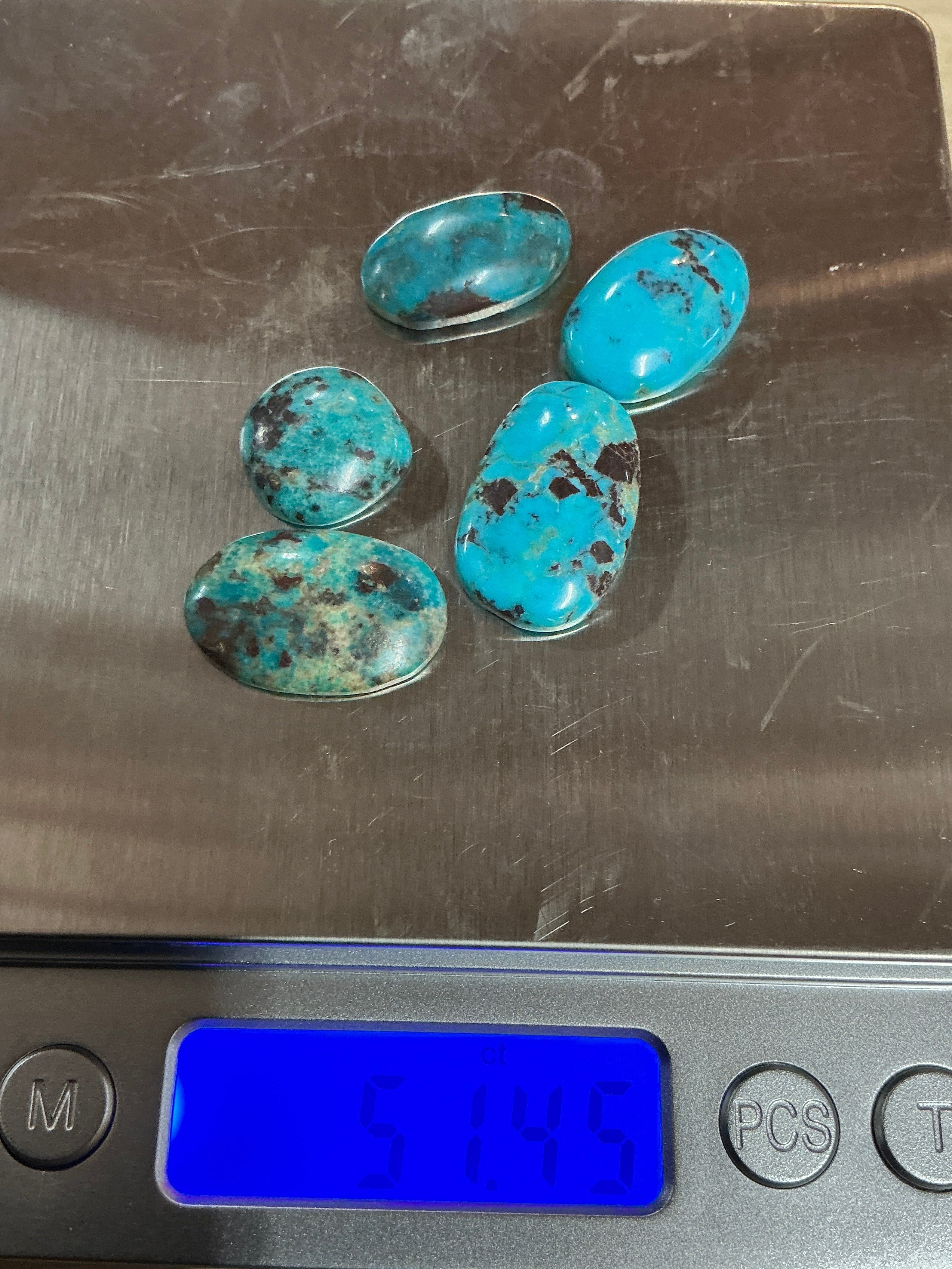 50 CTS BLUE ARIZONA TURQUOISE CABS $50 Lot 6