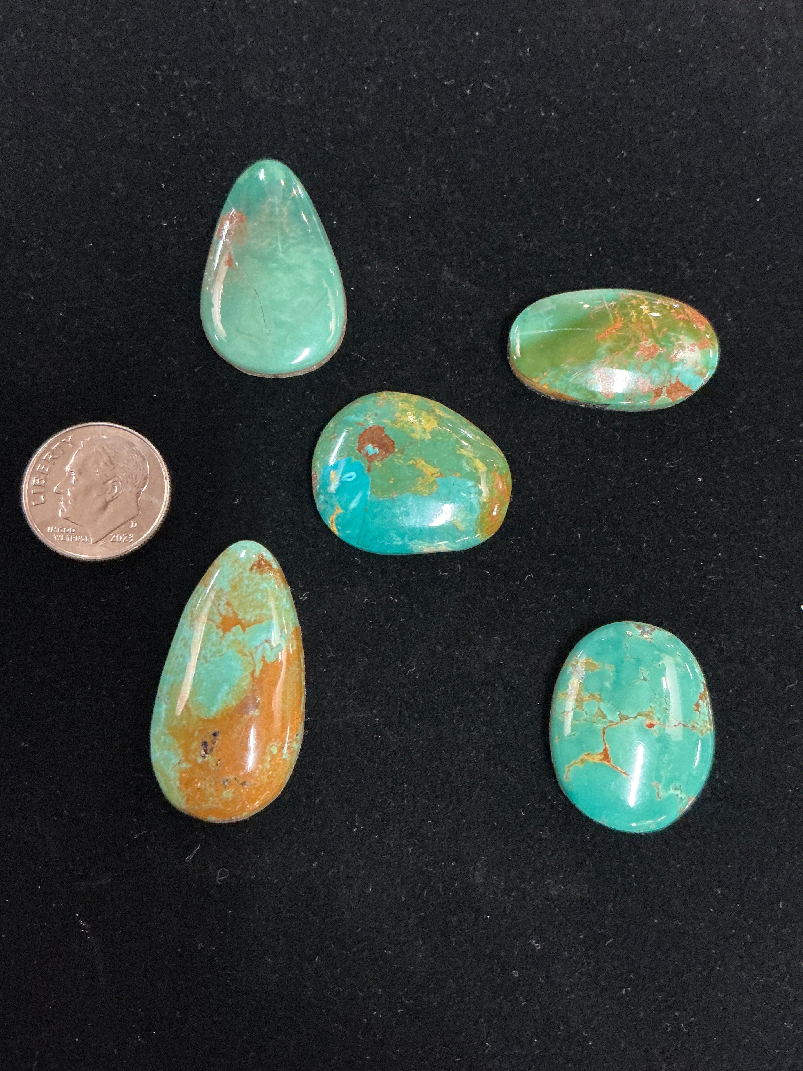 King Manassa Turquoise Cabochons. ~100 Carats. Lot 3. $149