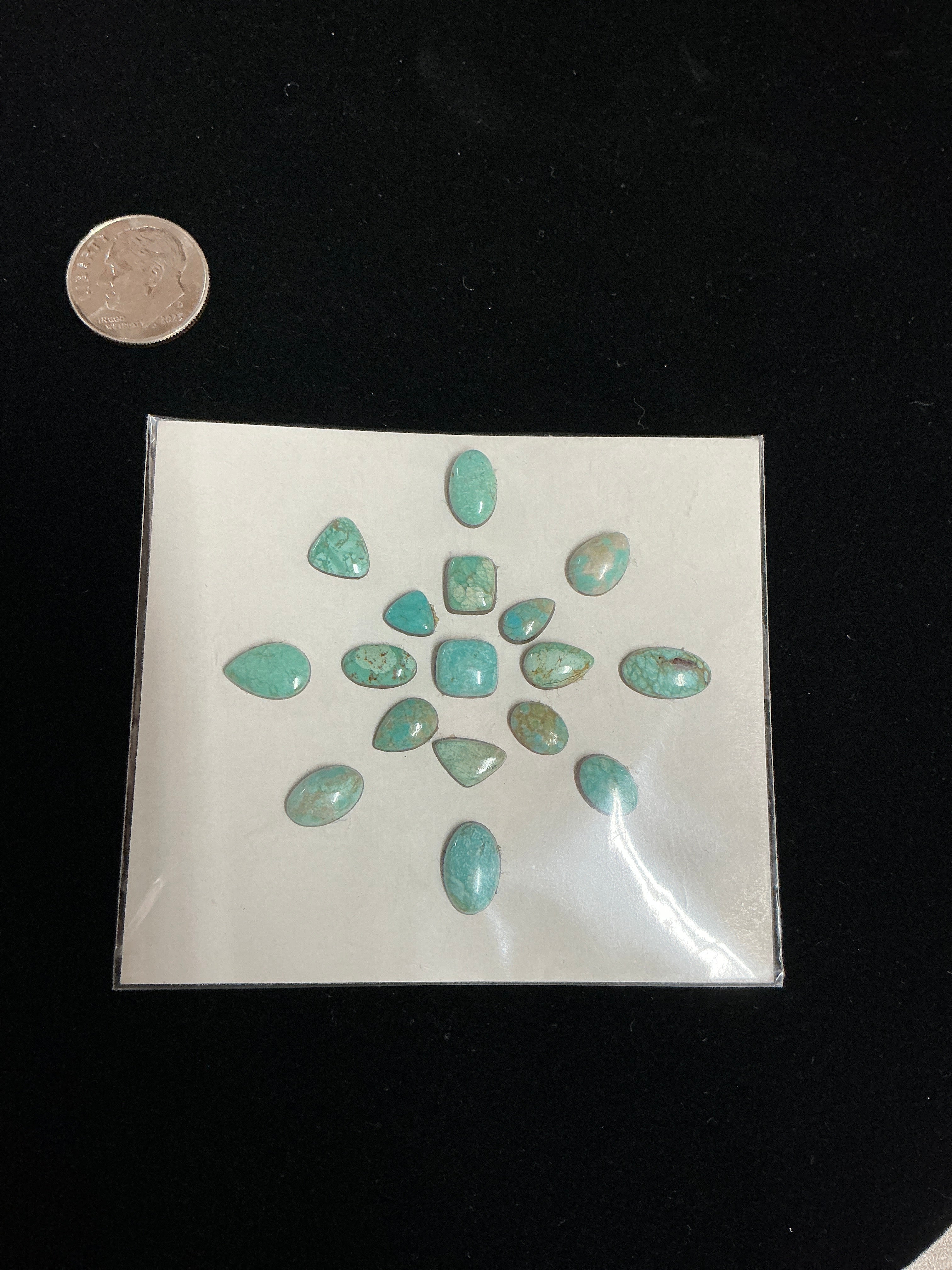 Carrico Lake Turquoise Cabochon Card. Lot 2 . $65.