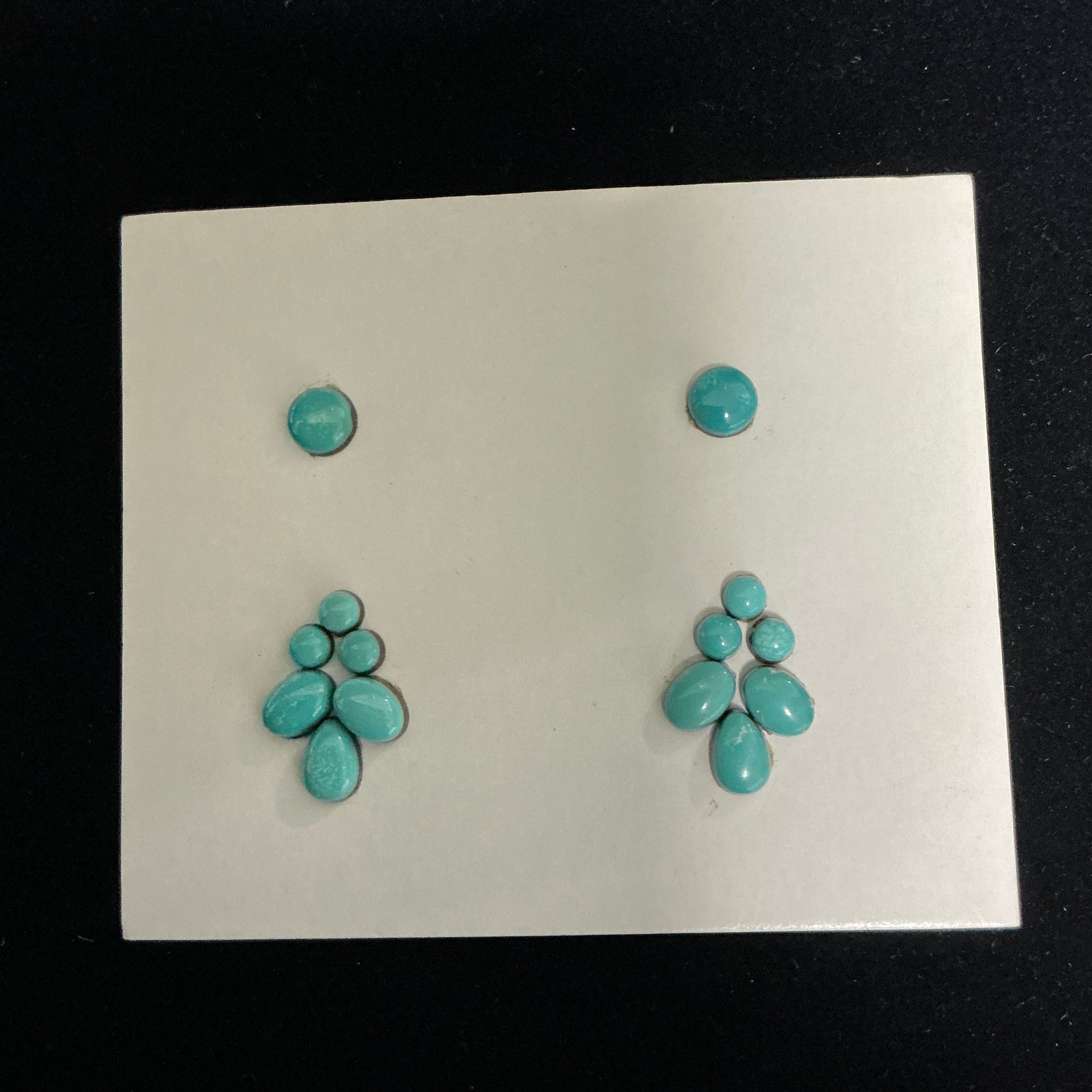 Turquoise Cabochon Card. Lot 36