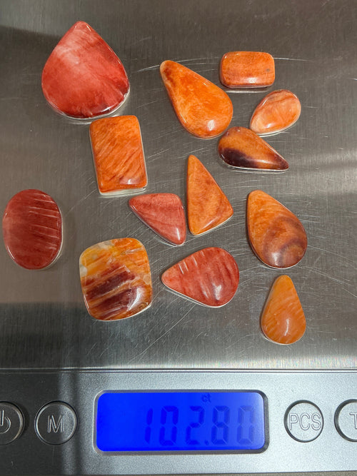 100 CARATS SPINY CABOCHONS LOT. LOT 2. $75.00