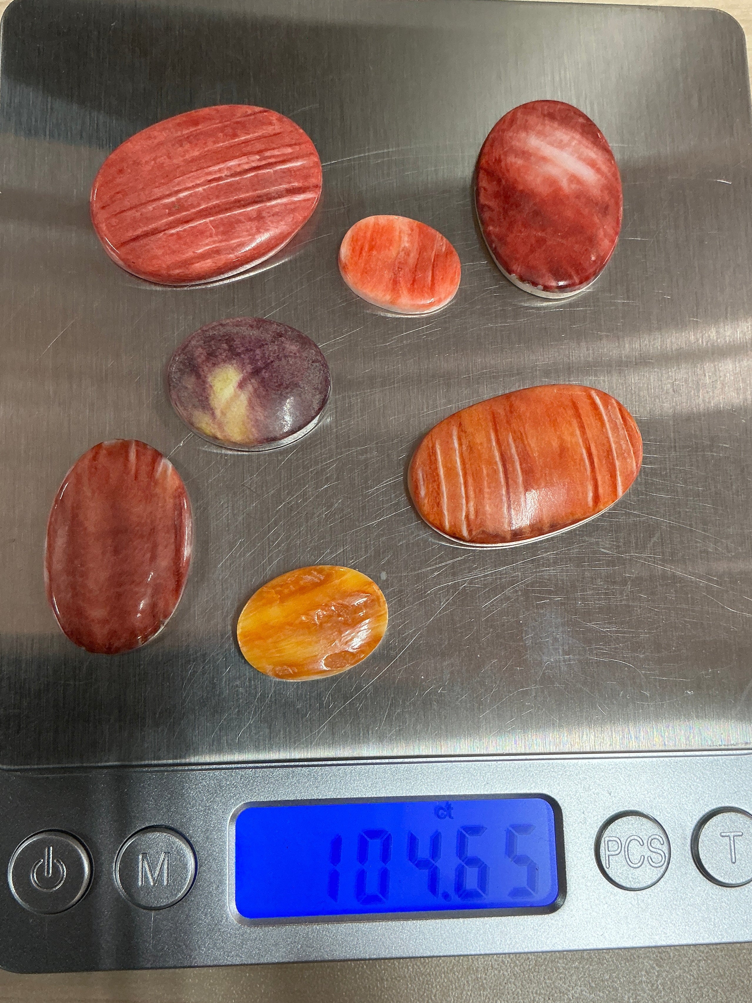 100 CARATS SPINY CABOCHONS LOT. LOT 7. $75.00