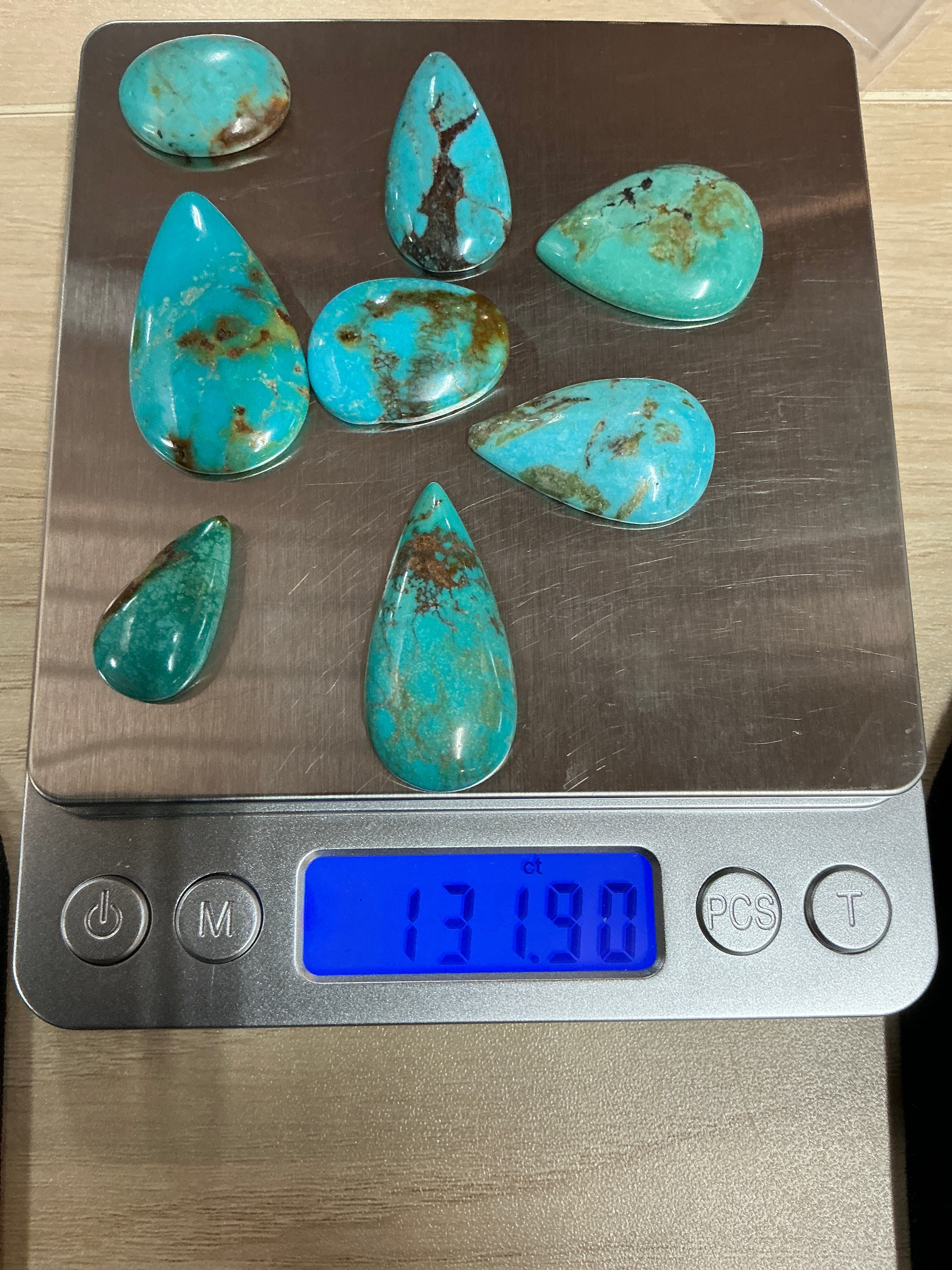 AJAX Turquoise Cabochons ~132 CARATS. LOT 5. $120