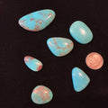 Freeform Turquoise Cabochons. ~100 Carats. Lot 1. $89