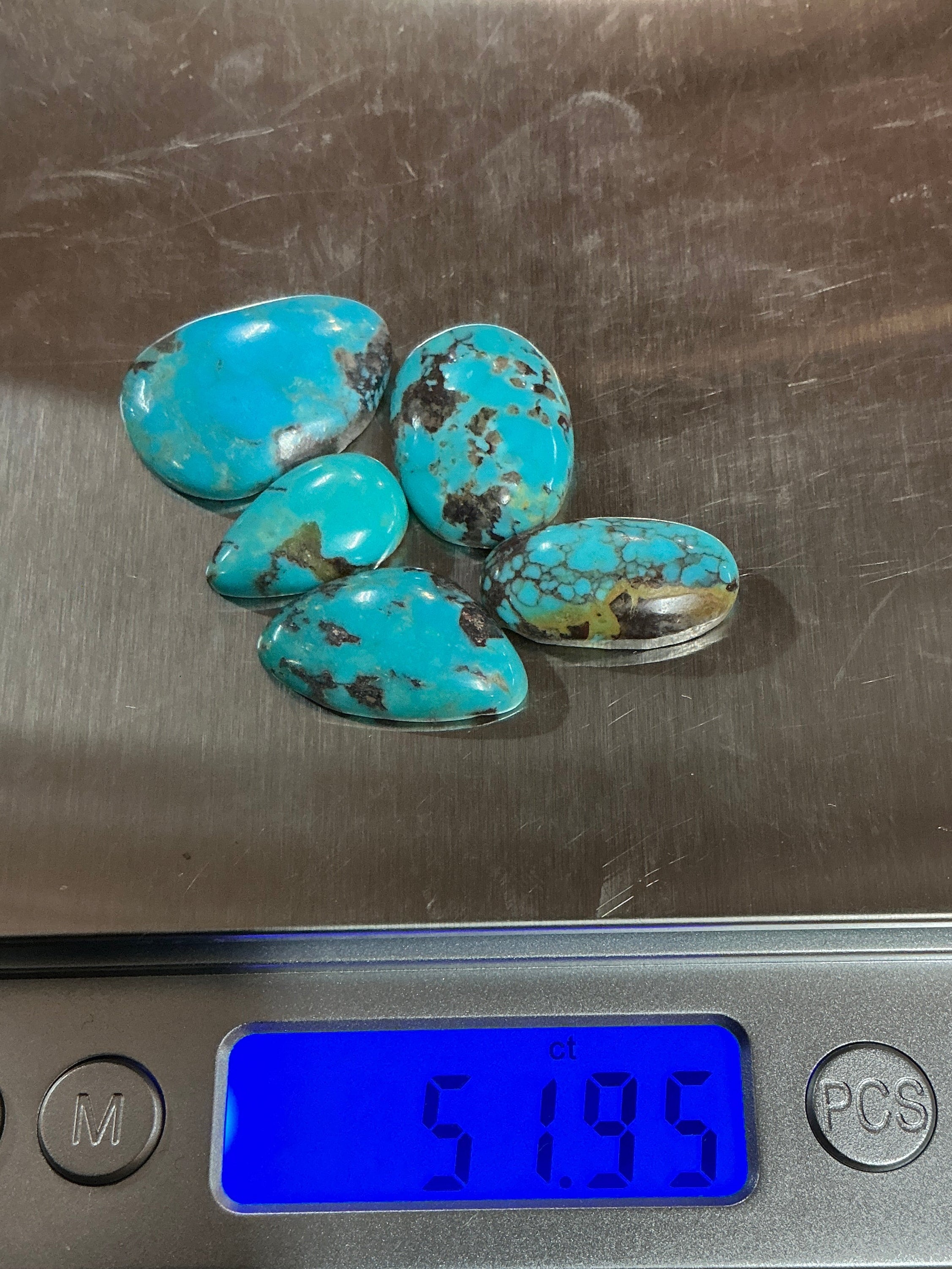 50 CTS BLUE ARIZONA TURQUOISE CABS $50 Lot 16