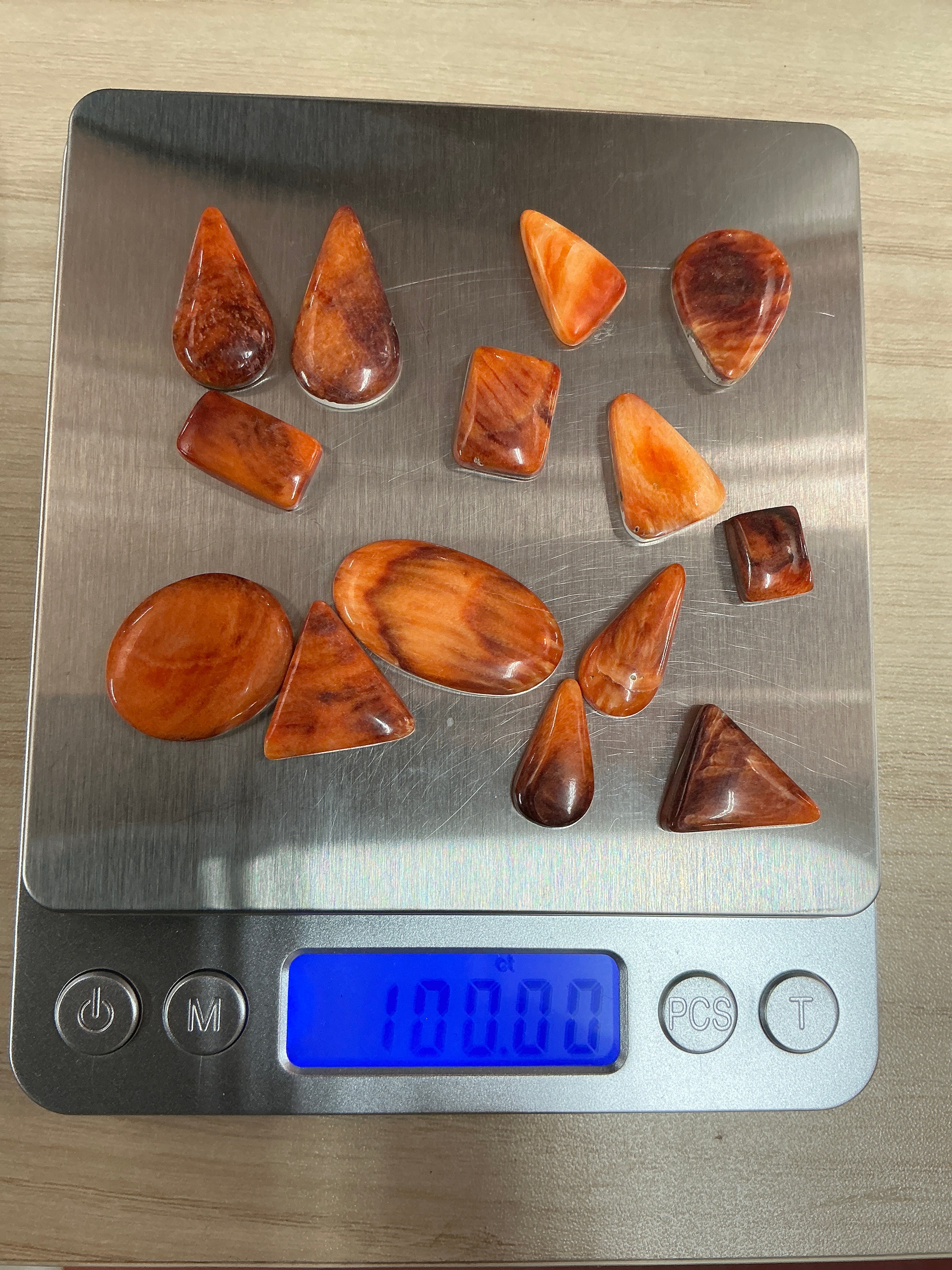 100 CARATS SPINY CABOCHONS LOT. LOT 10. $75.00
