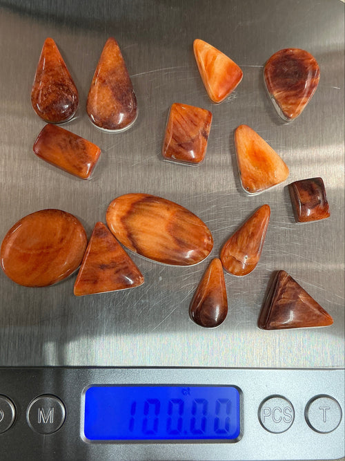 100 CARATS SPINY CABOCHONS LOT. LOT 10. $75.00