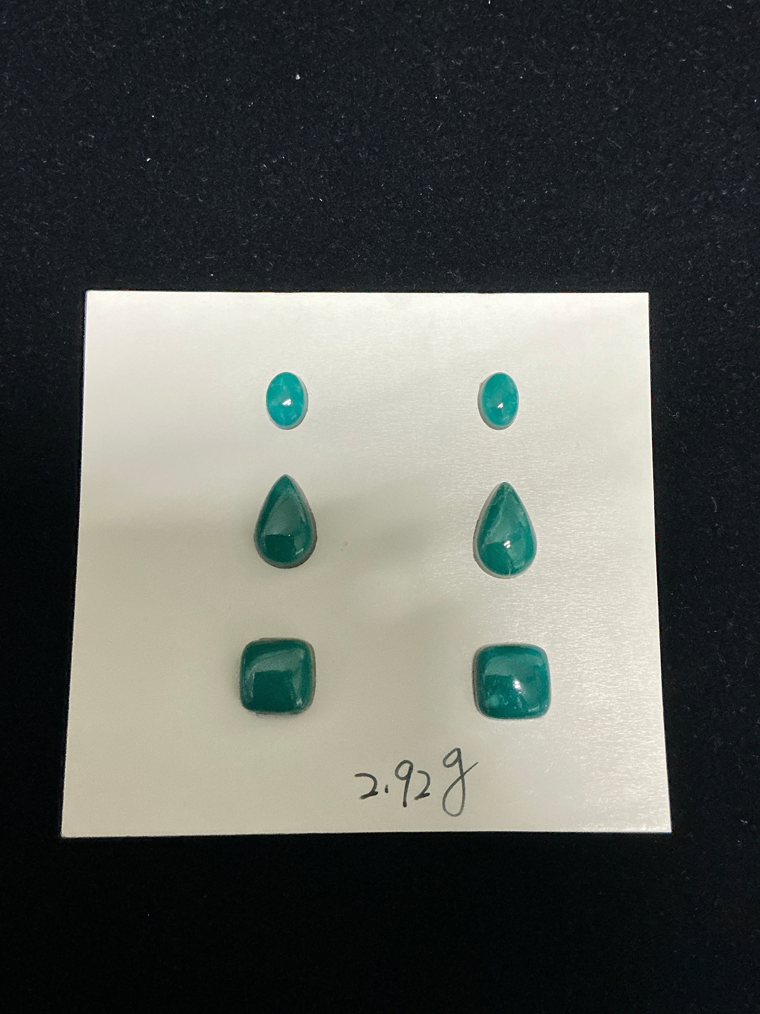 Turquoise Cabochon Card. Lot 19
