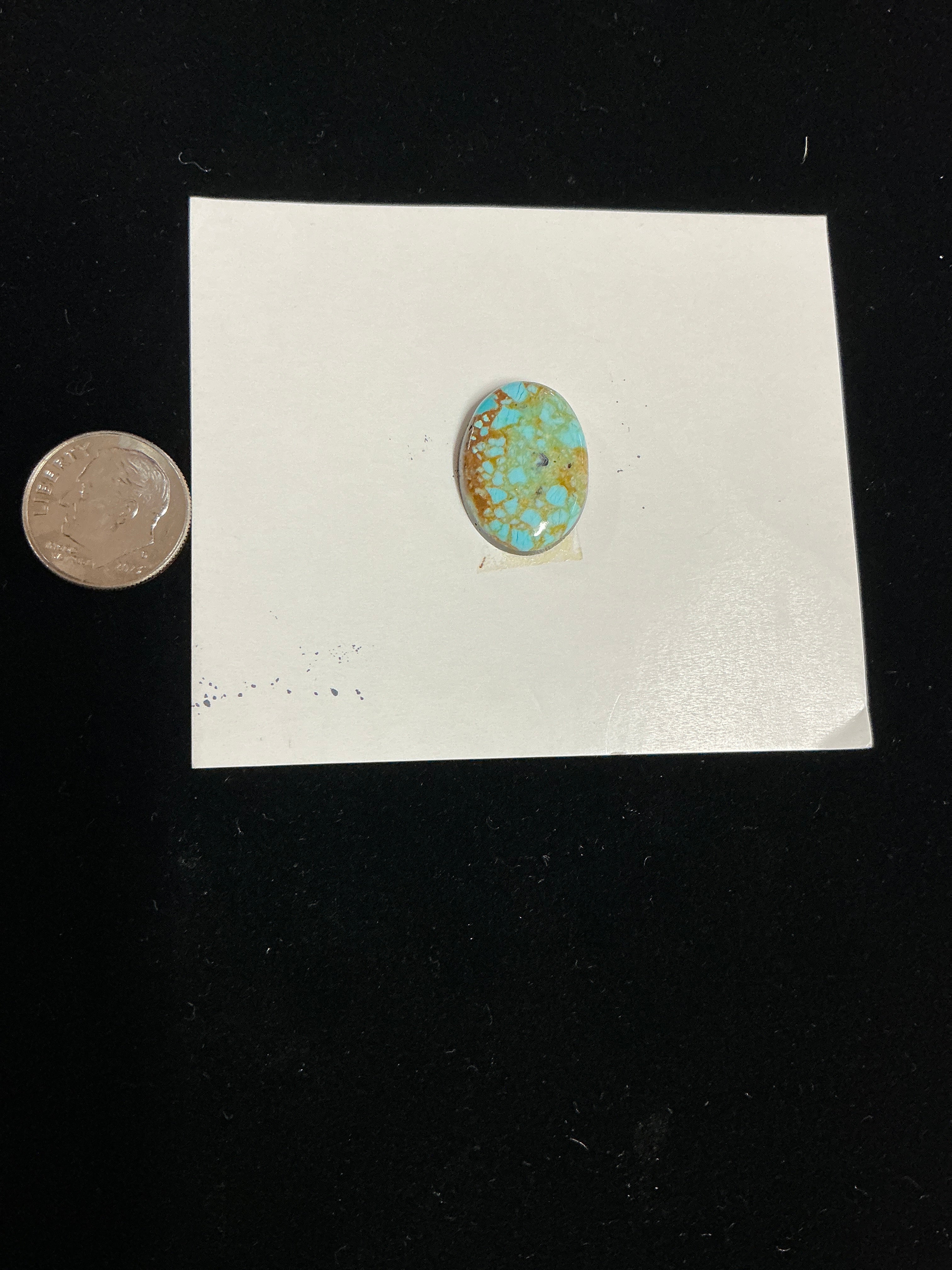 # 8 TURQUOISE ~9 CARATS CABOCHON CARD. LOT 7. $28