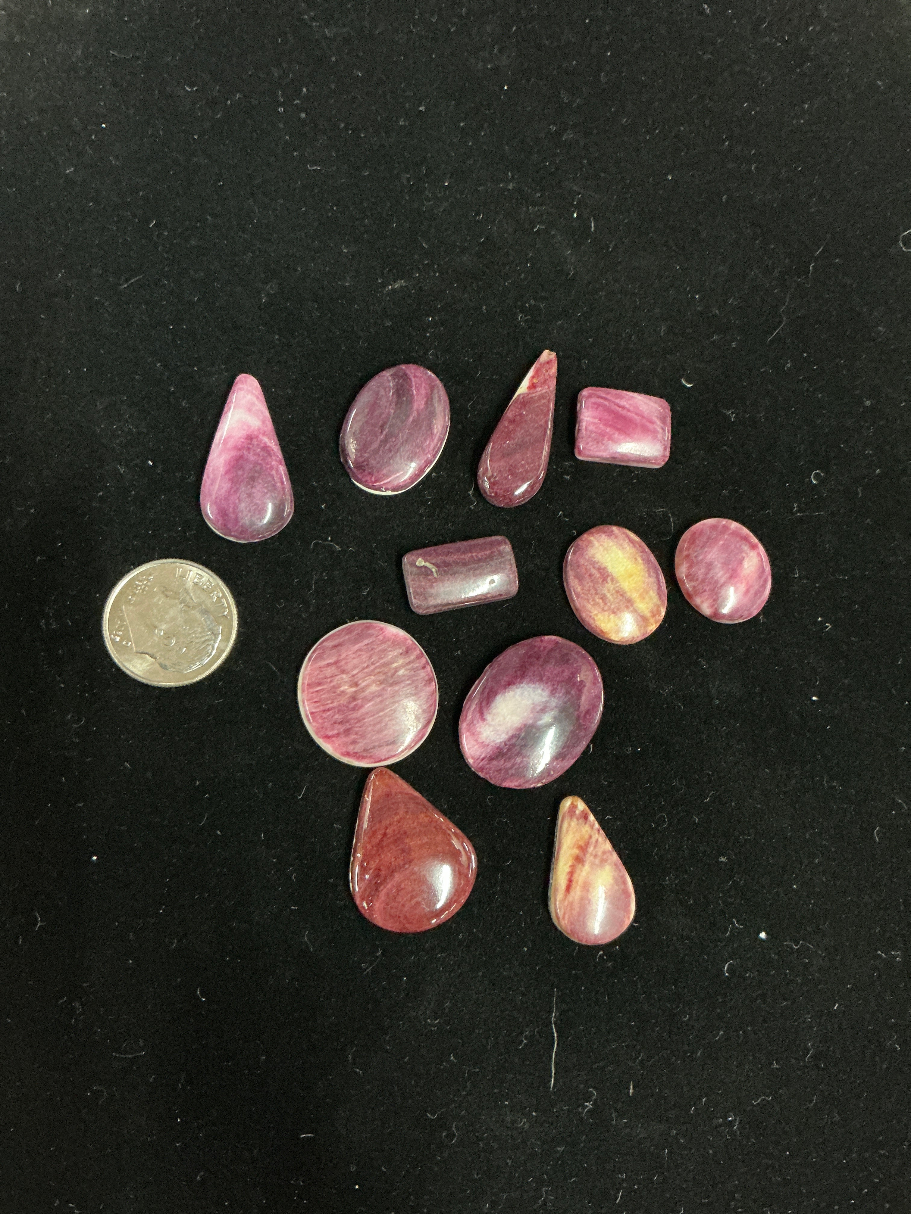 100 CARATS SPINY CABOCHONS LOT. LOT 3. $75.00