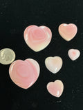 100 CTS PINK CONCH CABOCHONS HEARTS Lot 1