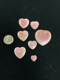 100 CTS PINK CONCH CABOCHONS HEARTS Lot 2