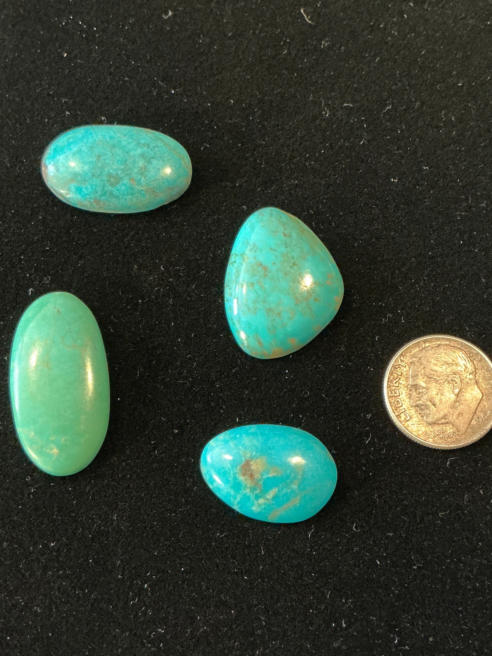 Freeform Turquoise Cabochons. ~50 Carats. Lot 1. $49