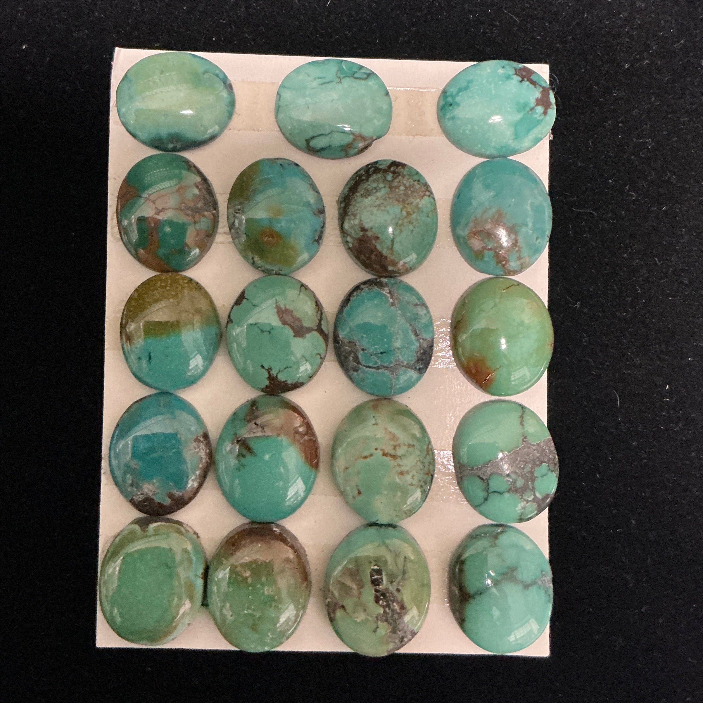 Turquoise Cabochon Card. Lot 20