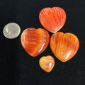 100 CTS SPINY OYSTER CABOCHONS HEARTS Lot 2