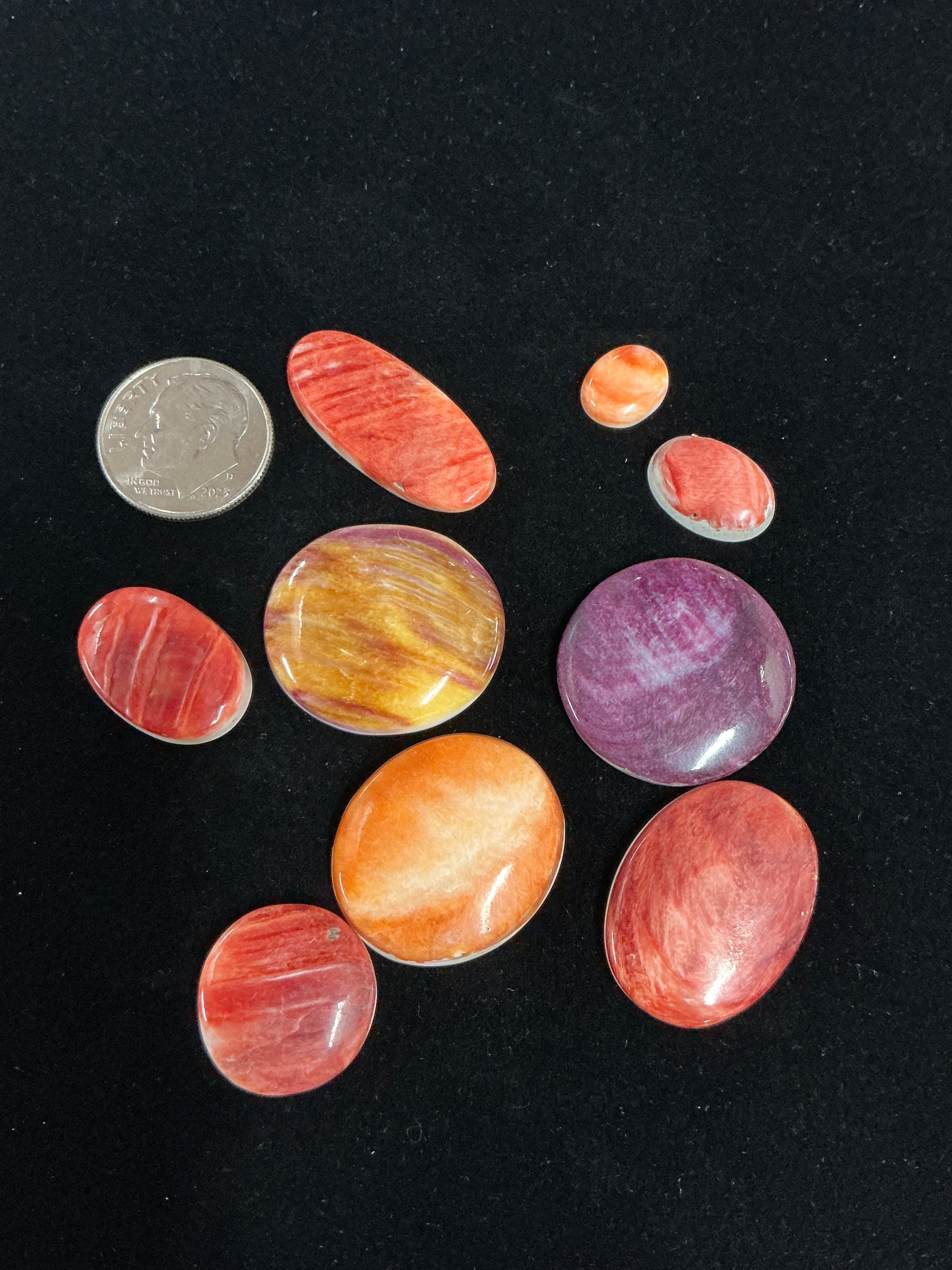 100 CARATS SPINY CABOCHONS LOT. LOT 5. $75.00