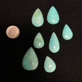 100 CTS Pear Shaped Turquoise Cabochons. Lot 11