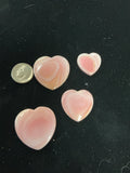 100 CTS PINK CONCH CABOCHONS HEARTS Lot 7