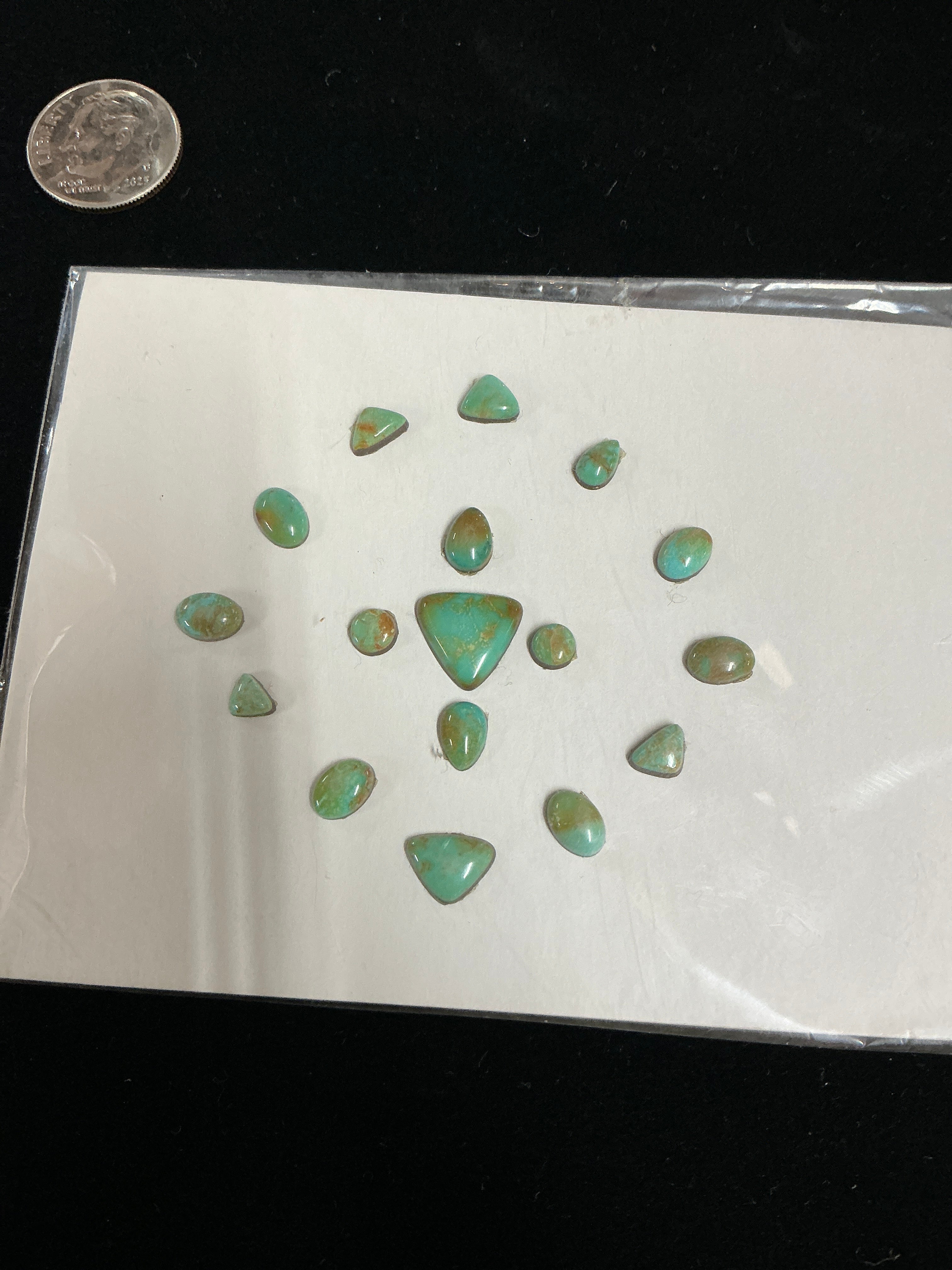 Carrico Lake Turquoise Cabochon Card. Lot 5. $40