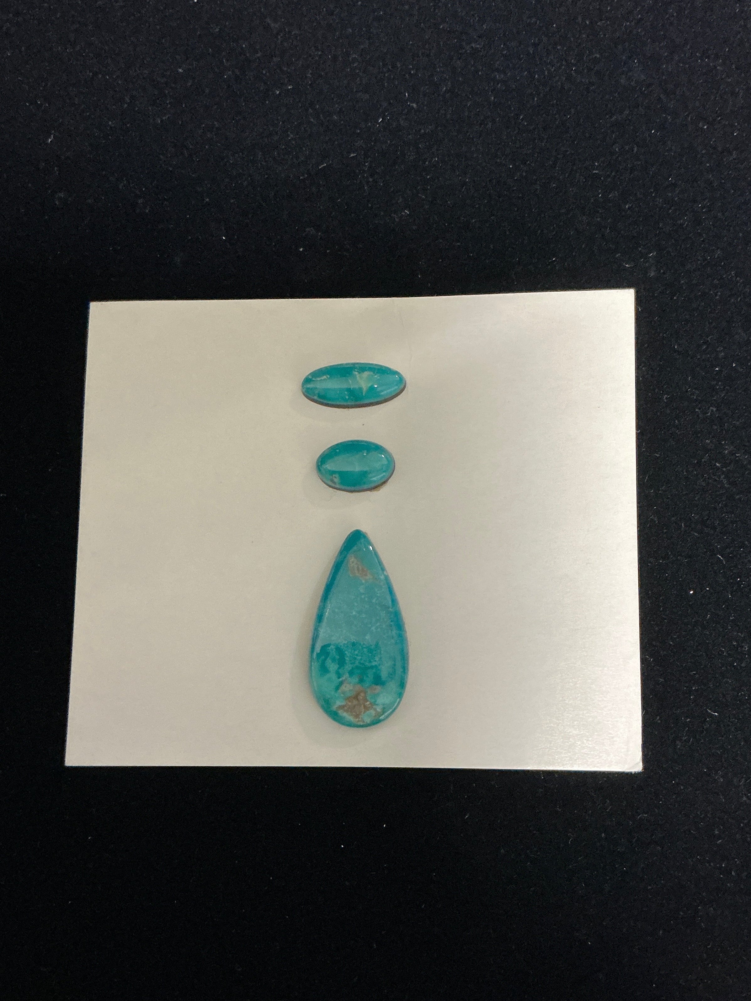 Turquoise Cabochon Card. Lot 30