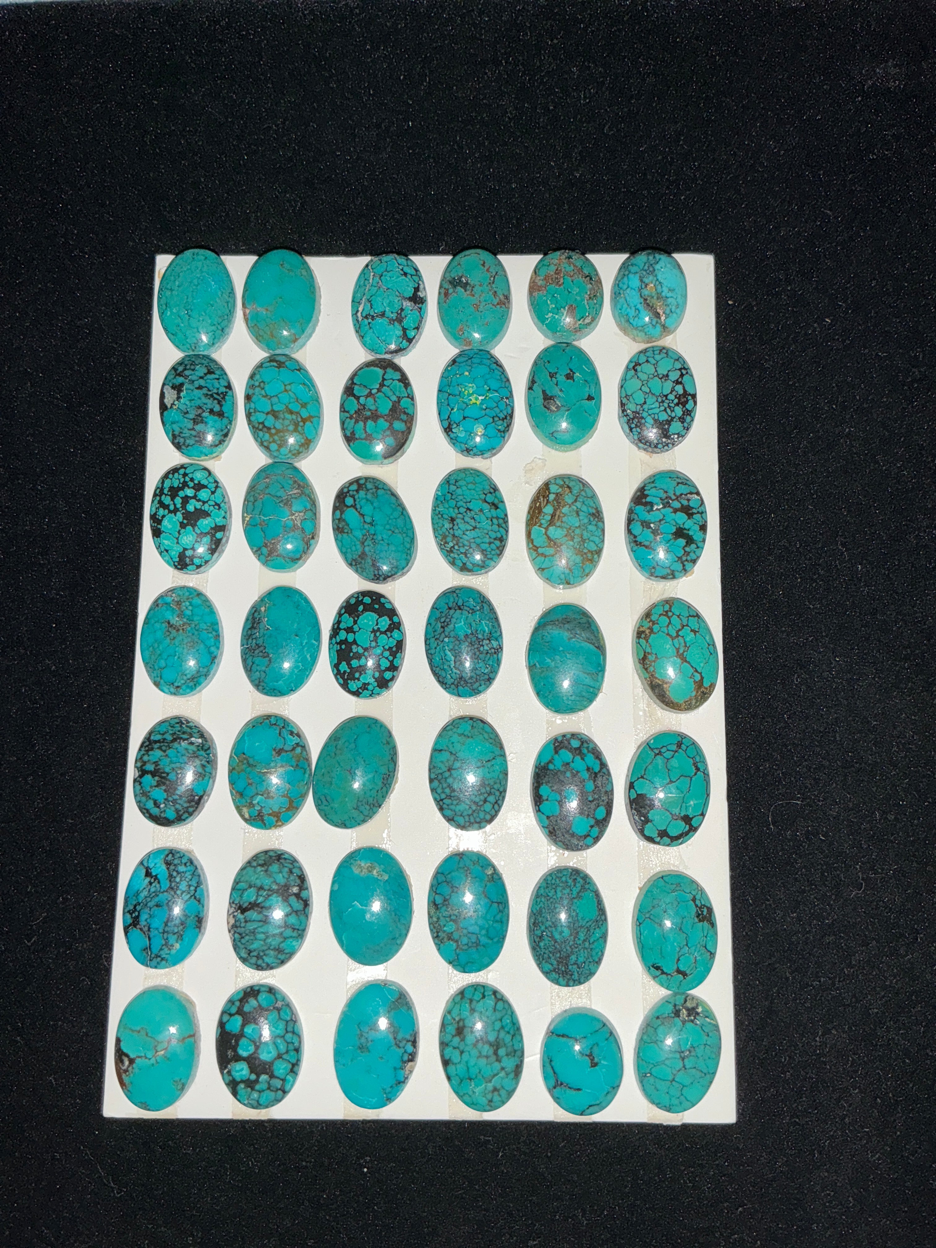 Turquoise Cabochon Card. Lot 44