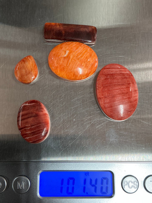 100 CARATS SPINY CABOCHONS LOT. LOT 8. $75.00