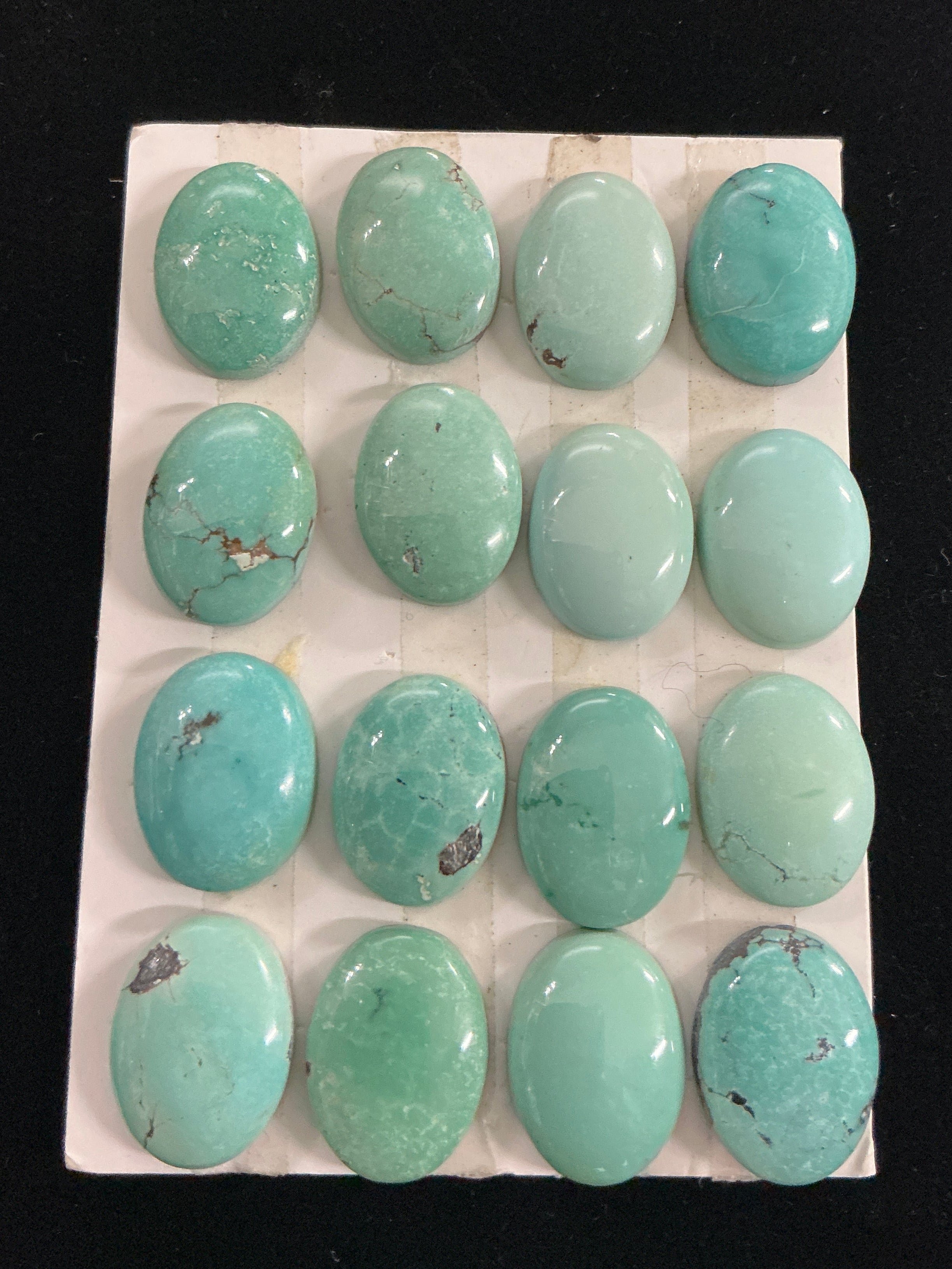 Lot of 16 Turquoise (12x16) Cabochon Card Lot 12
