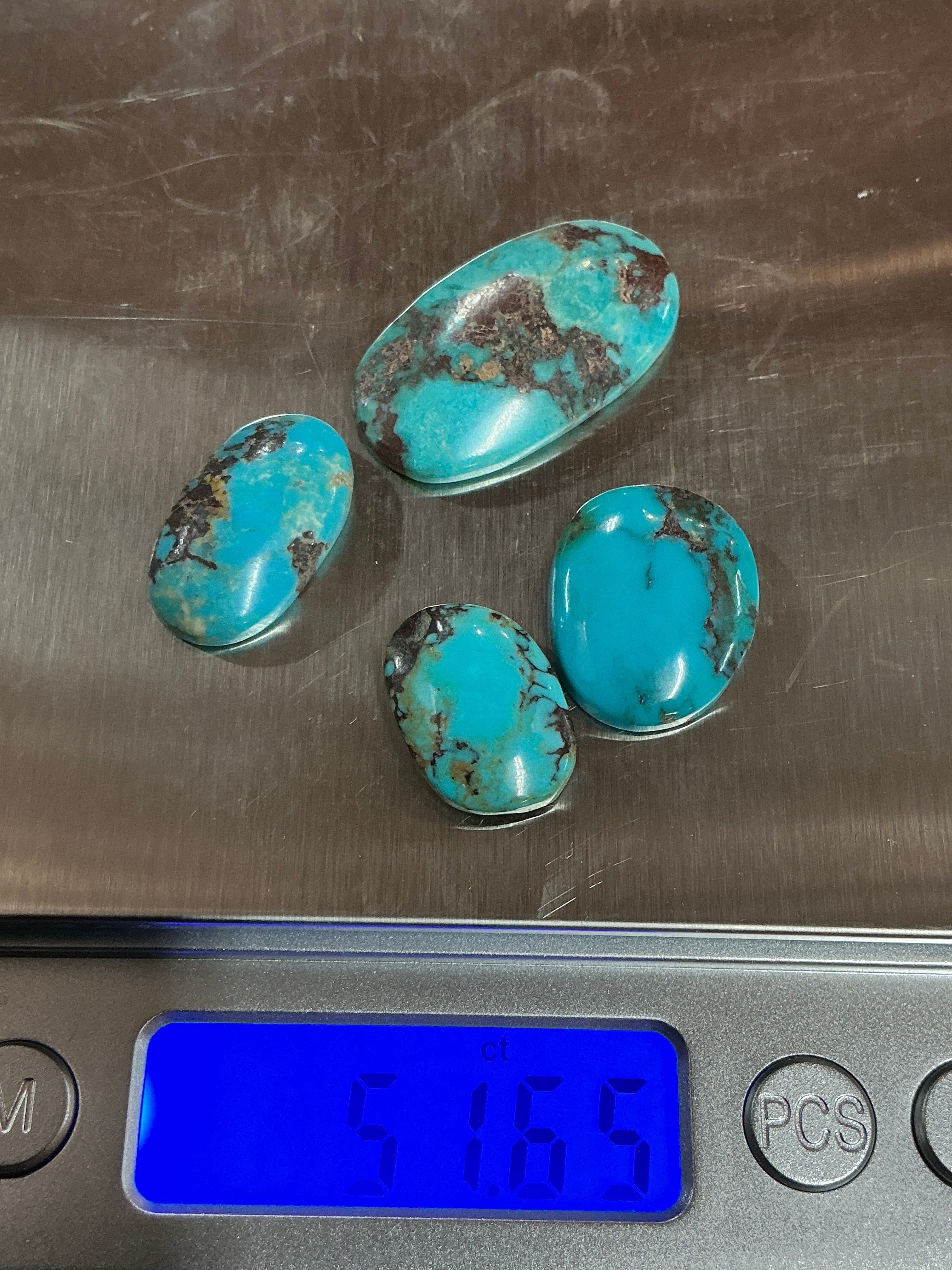 50 CTS BLUE ARIZONA TURQUOISE CABS $50 Lot 9