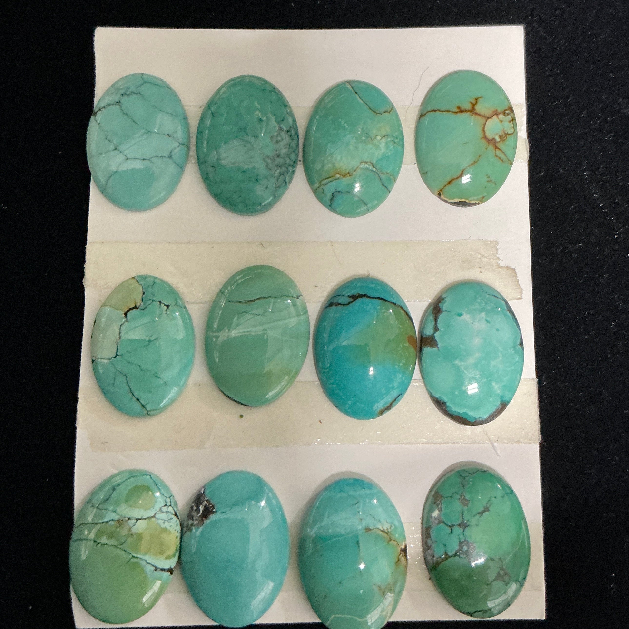 Turquoise Cabochon Card. Lot 37