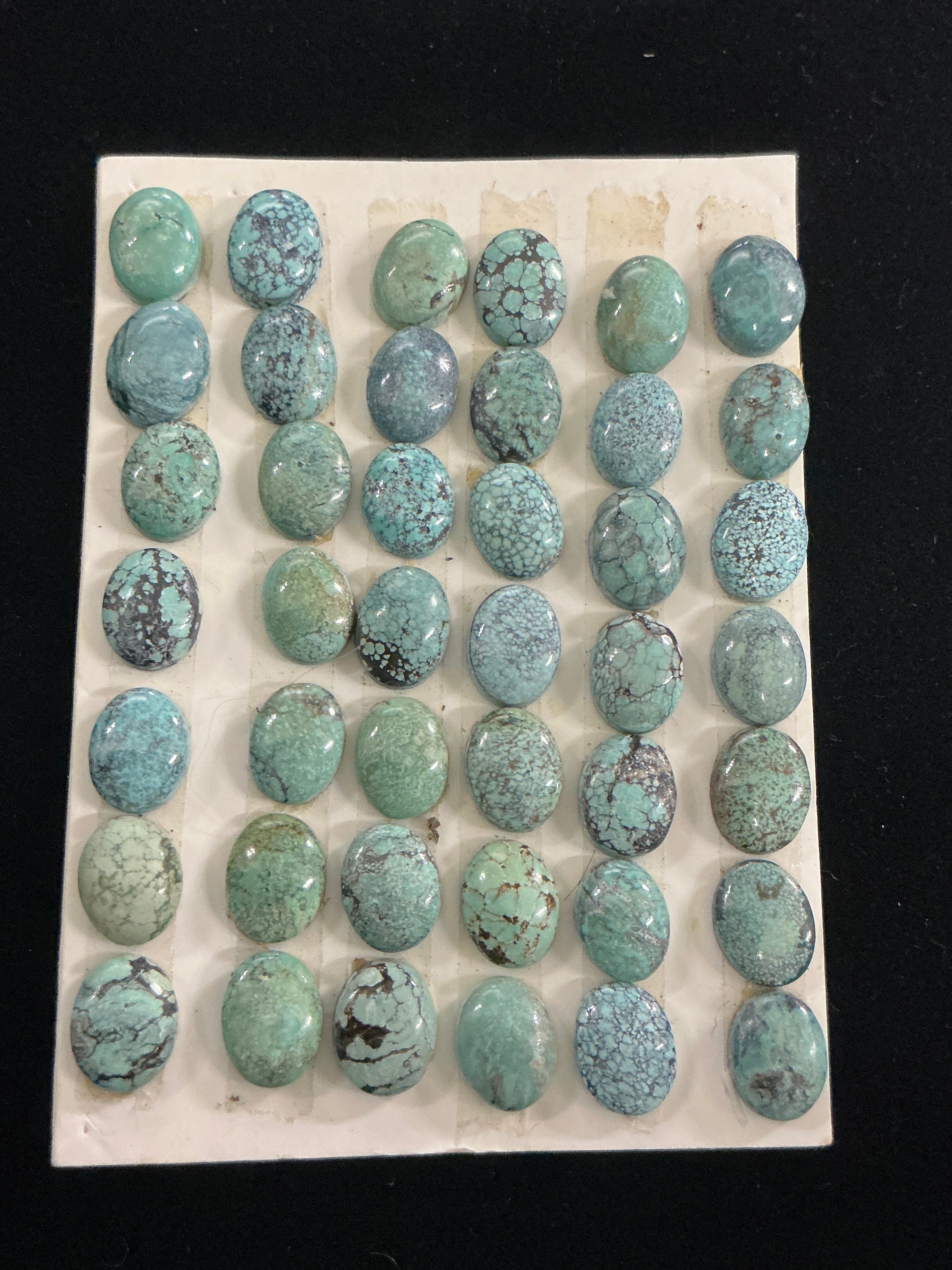 Lot of 42 (6x8)Turquoise Cabochons Lot 3