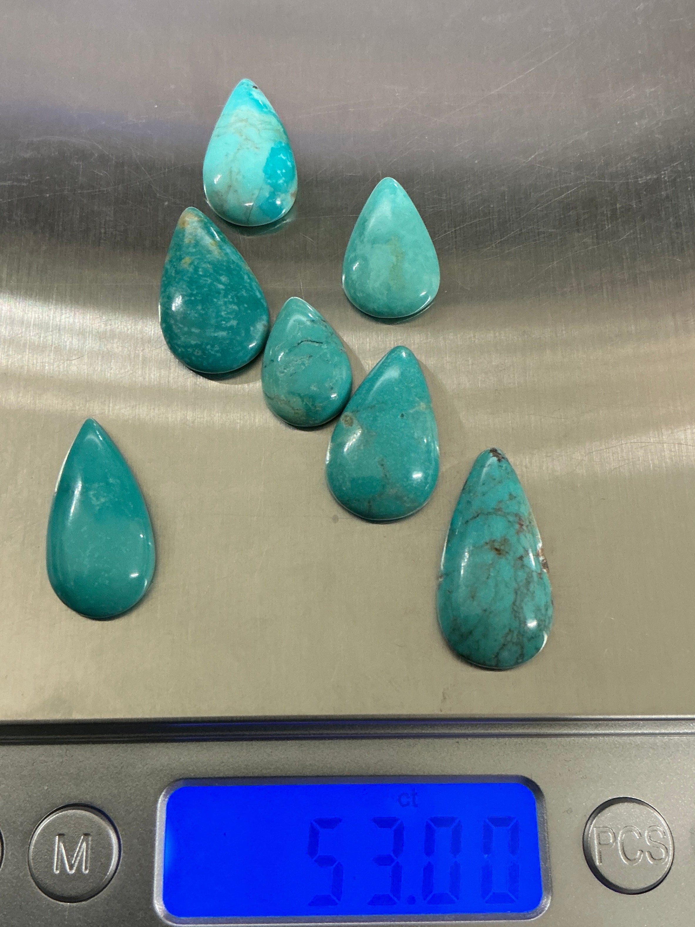 50 CTS Pear Shaped Cabochons.Lot 7