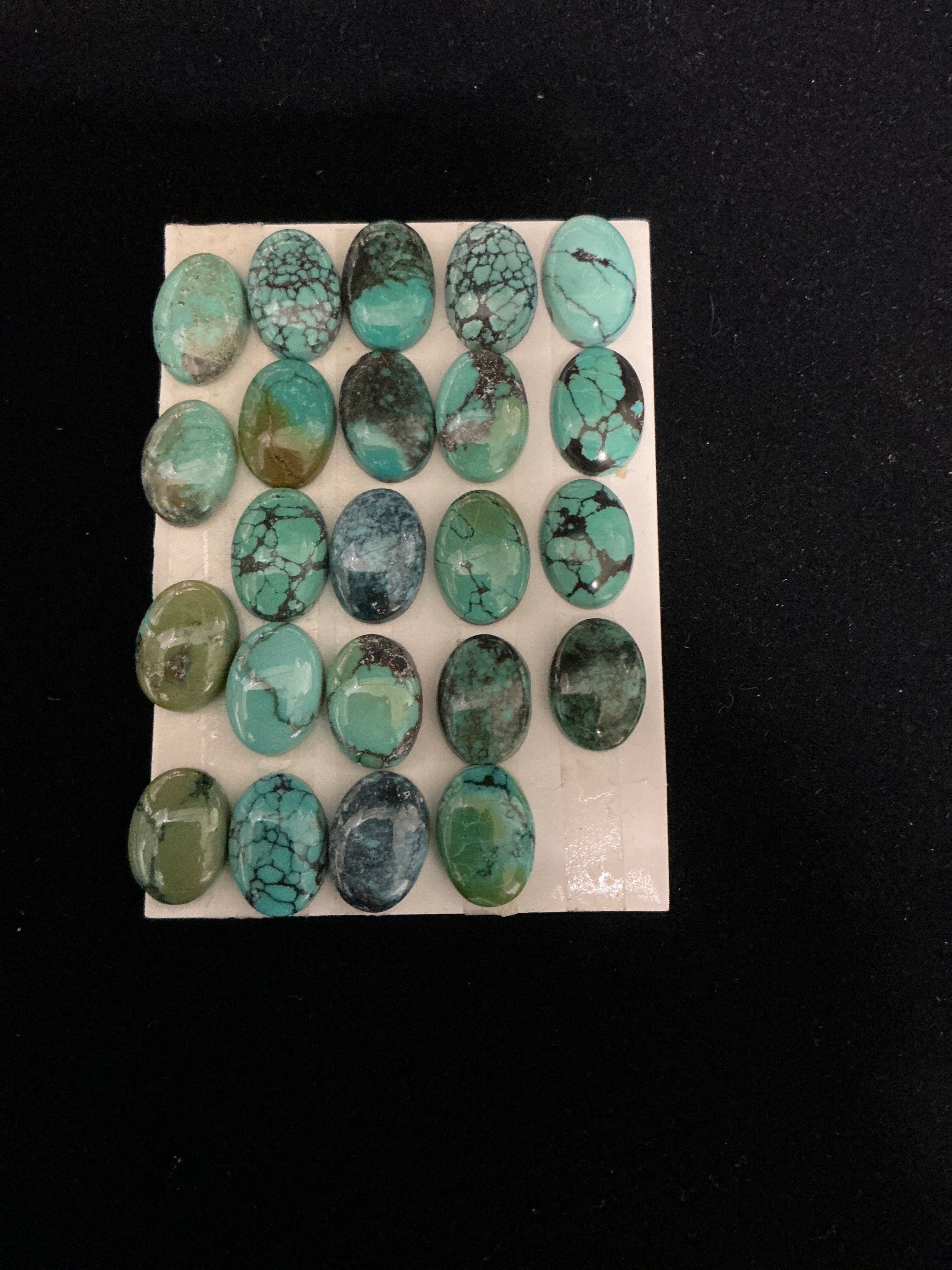 Turquoise Cabochon Card. Lot 42